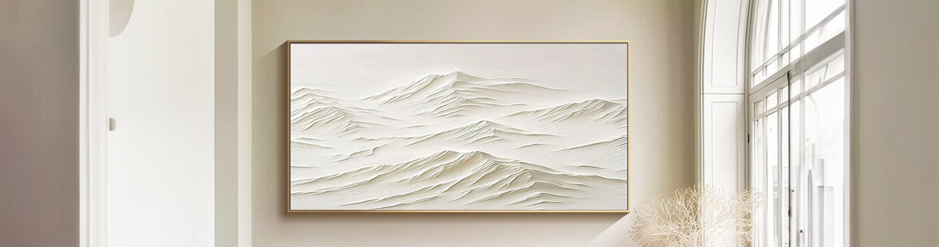 White 3D Texture Art
