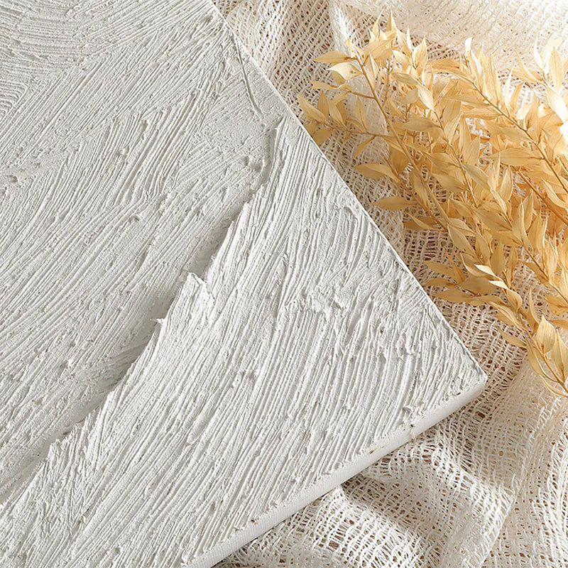 White Textured Minimalist Wall Art #WT029