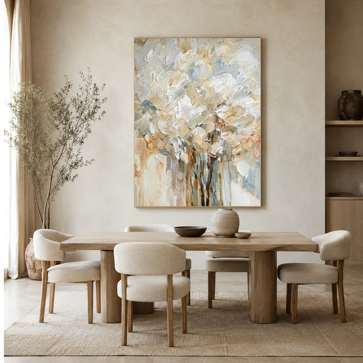 Tree And Flower Abstract Wall Art #TF241