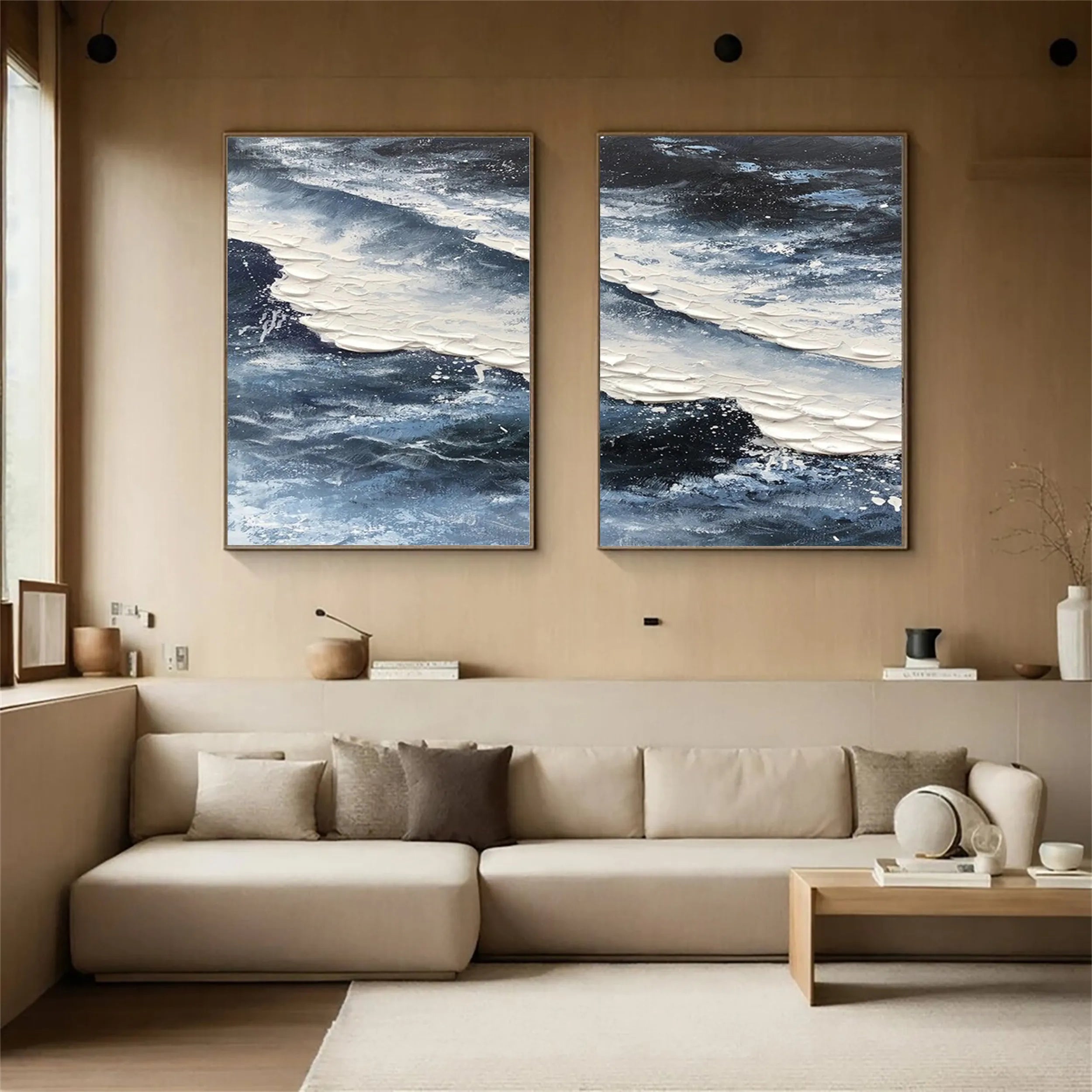 Sky And Ocean Painting Set of 2 #SO082