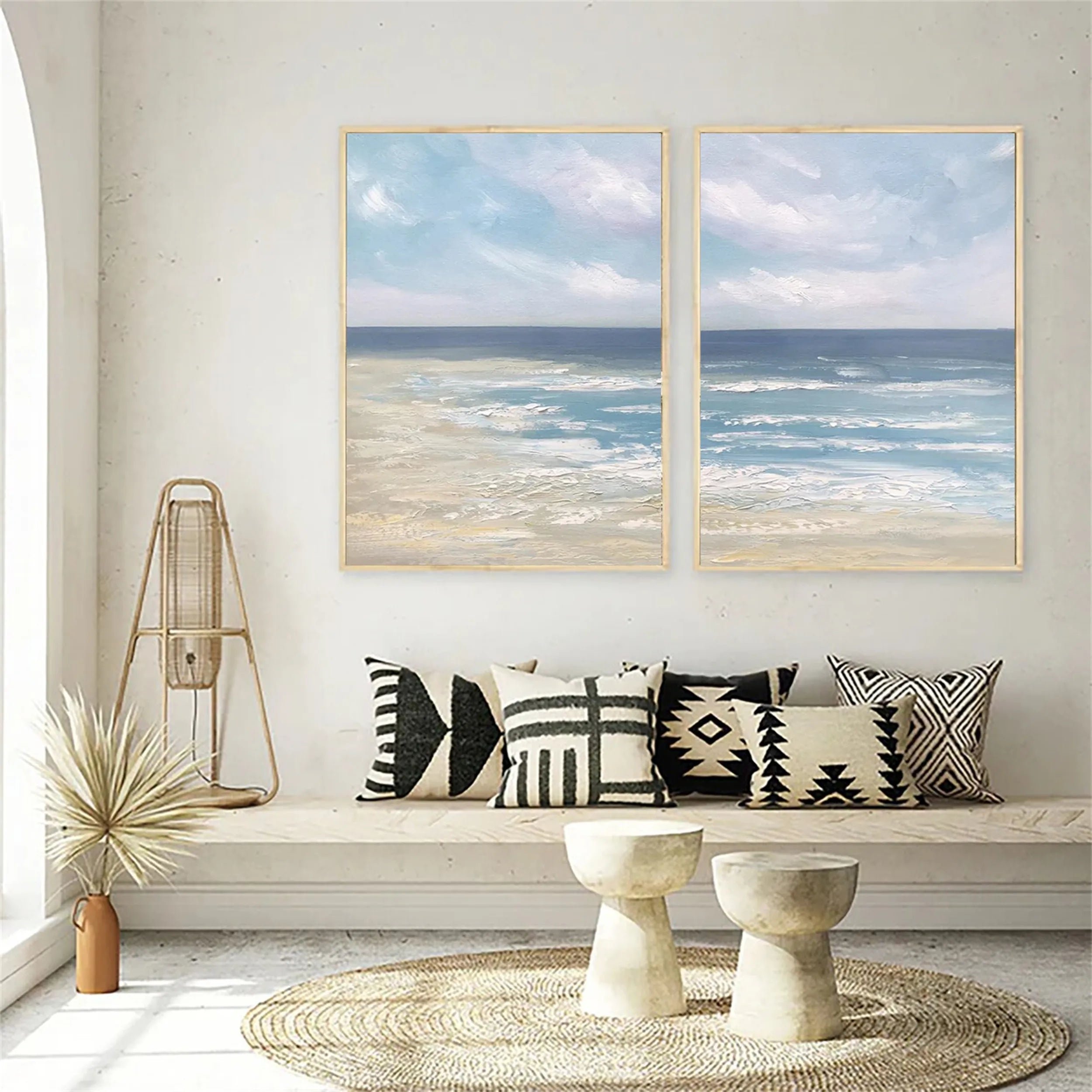 Sky And Ocean Painting Set of 2 #SO081