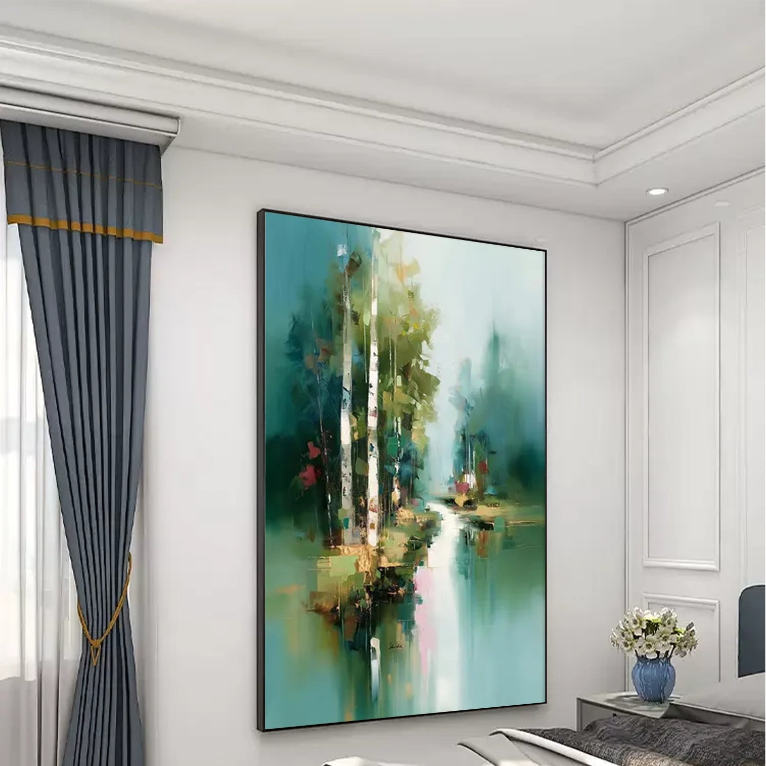 Tree And Flower Abstract Wall Art #TF170