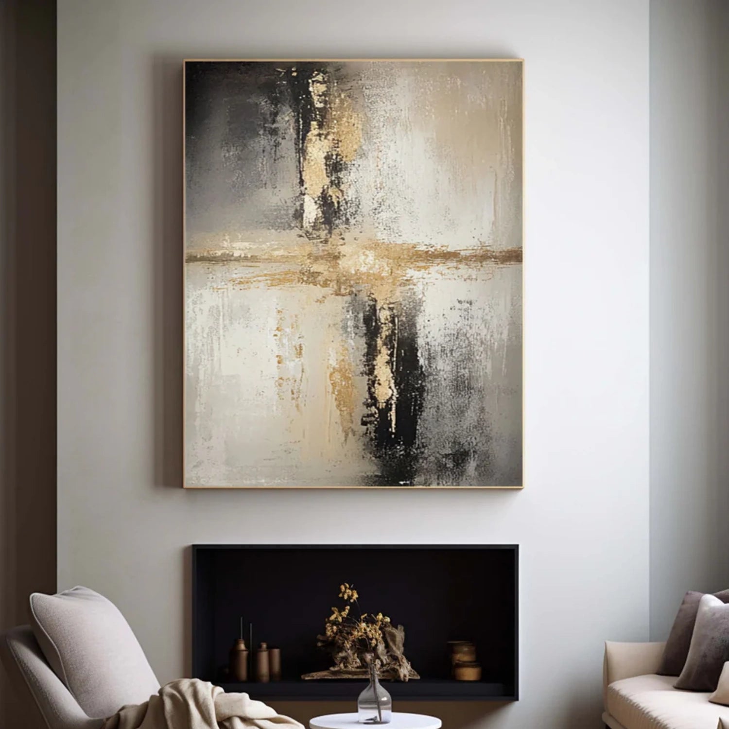 Zoes Deco Original Hand-Painted Abstract/Minimalist/Abstract