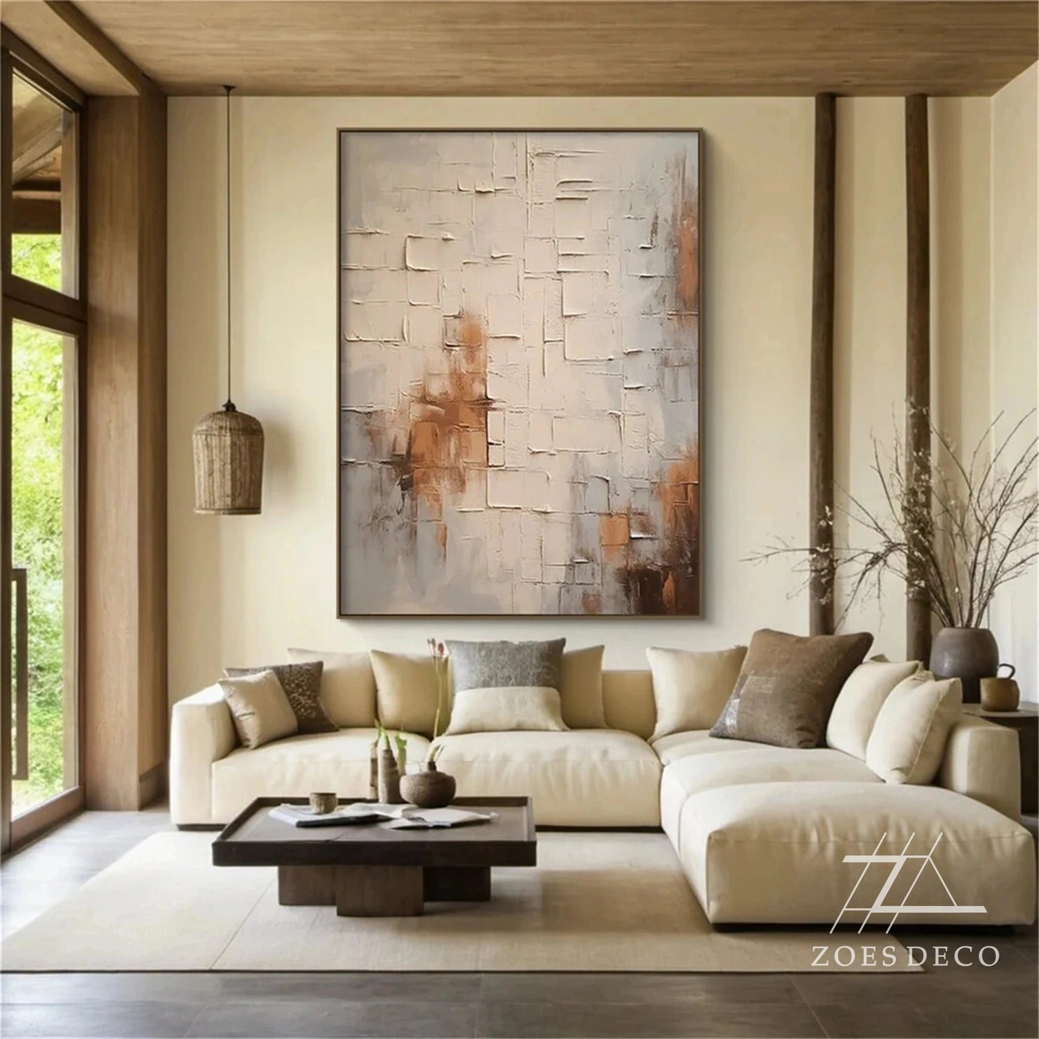 Wabi Sabi Abstract Wall Art #WA163