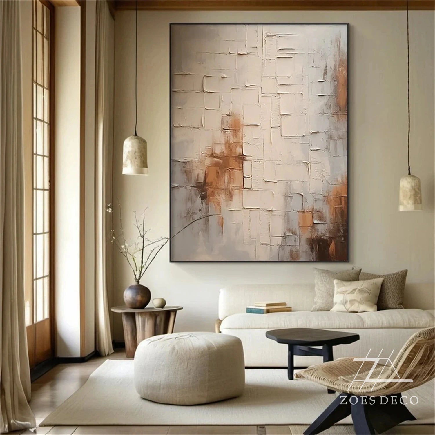 Wabi Sabi Abstract Wall Art #WA163