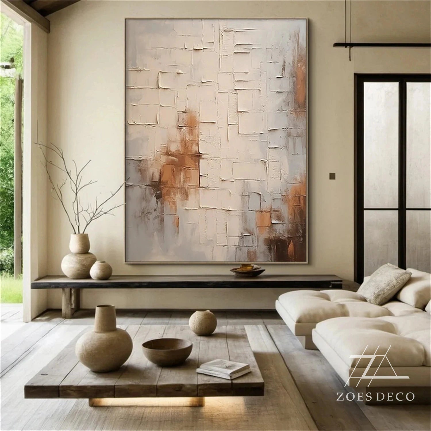 Wabi Sabi Abstract Wall Art #WA163