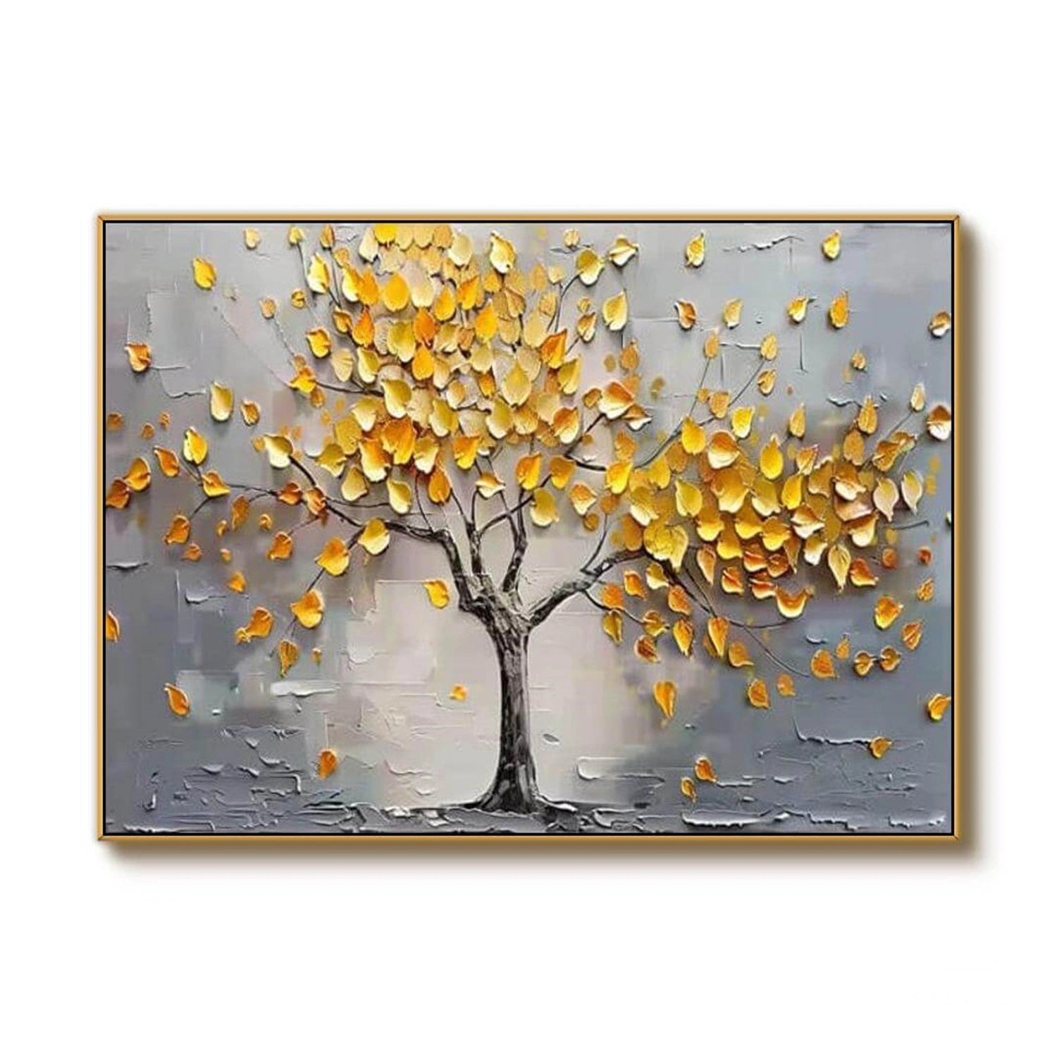 Colorful Tree And Flower Painting #TF072