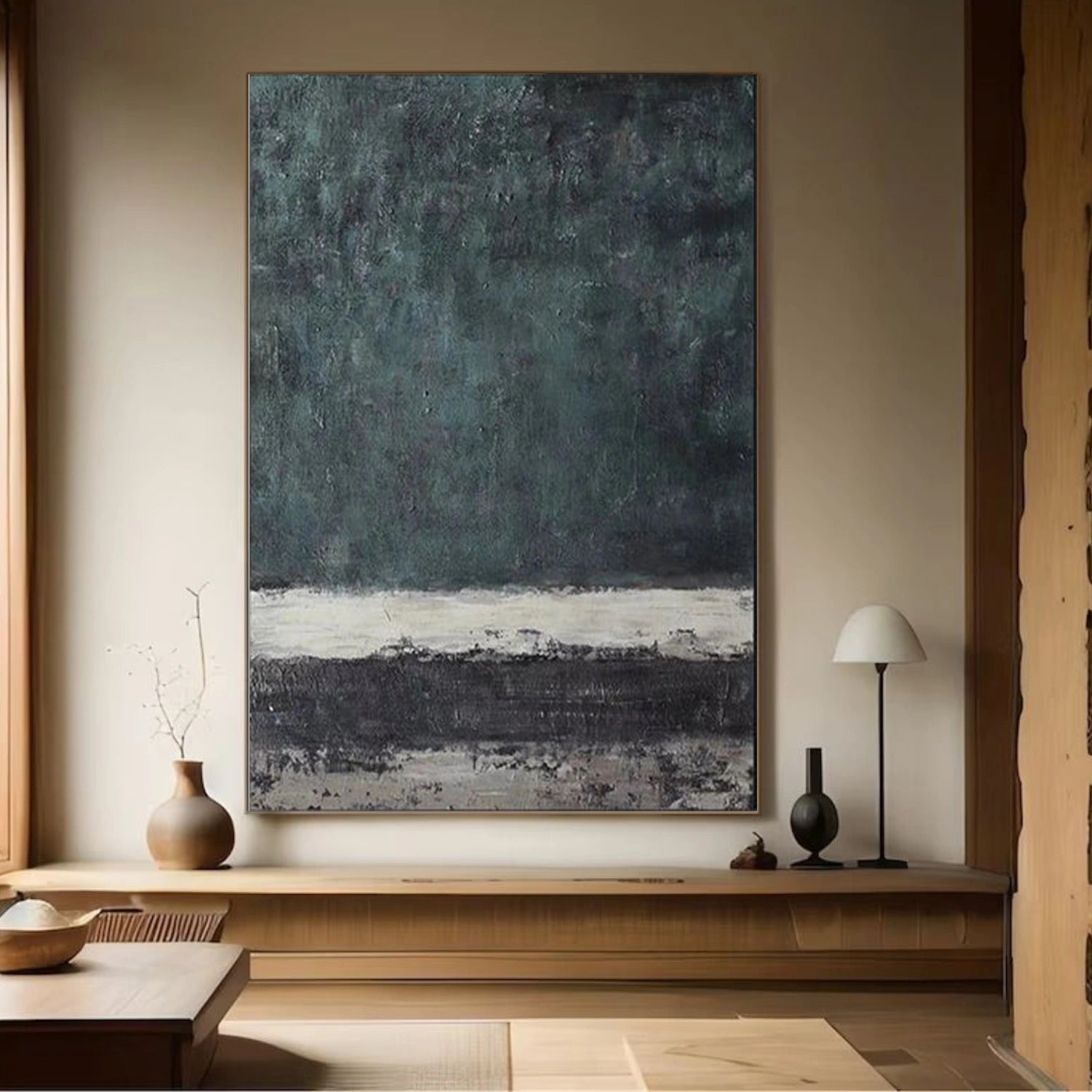 Wabi Sabi Abstract Canvas Art #WA241