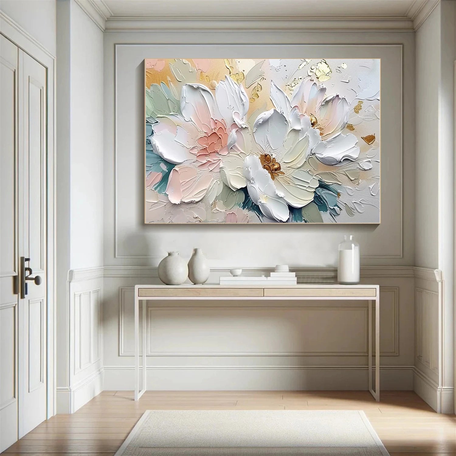 Colorful Tree And Flower Painting #TF098