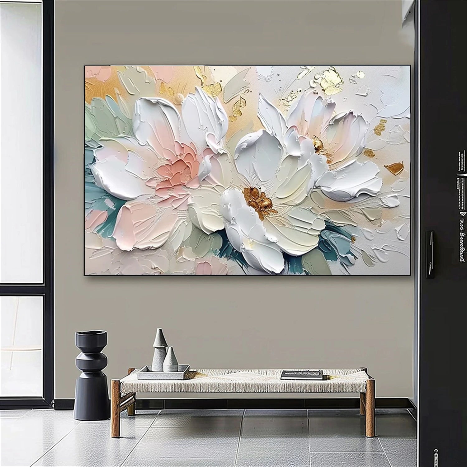 Colorful Tree And Flower Painting #TF098