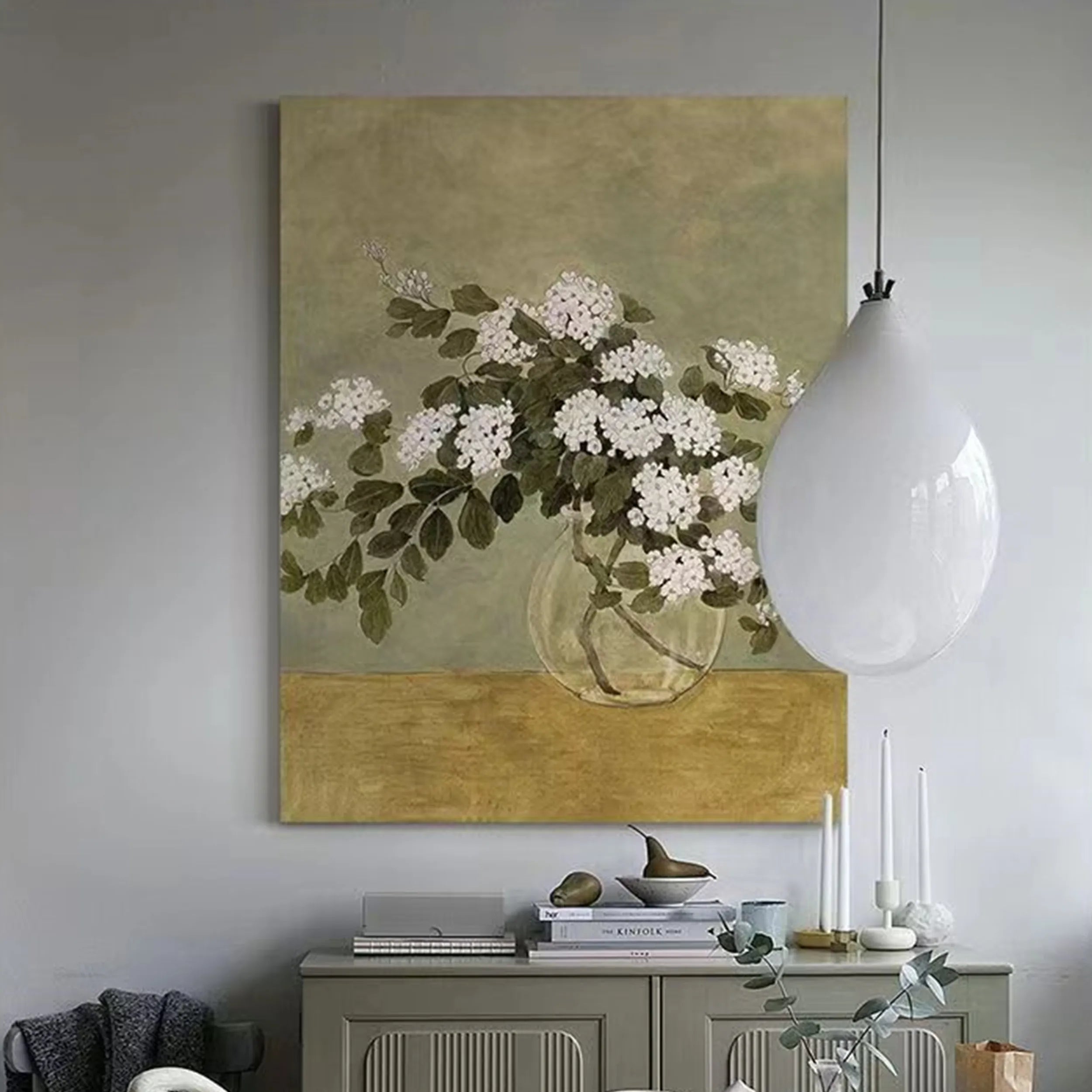 Colorful Tree And Flower Painting #TF047