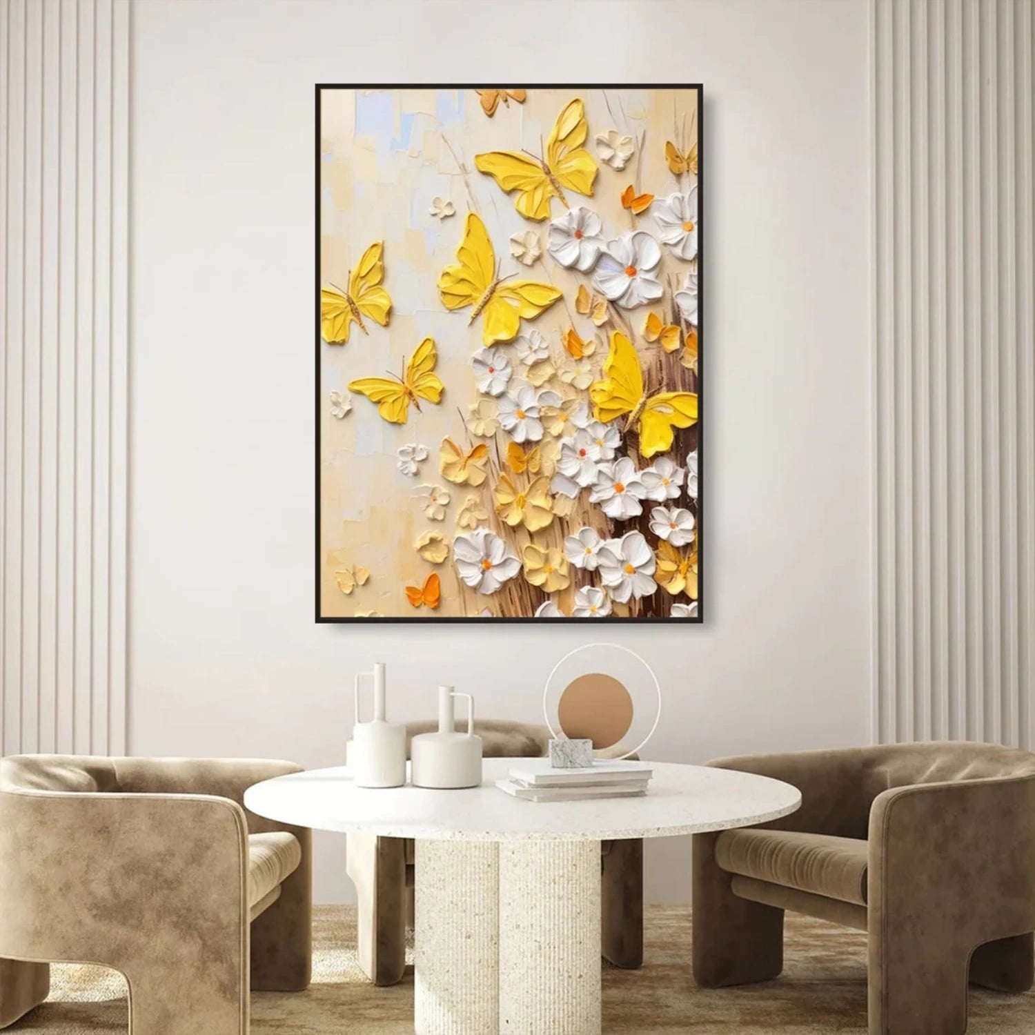Colorful Tree And Flower Painting #TF092