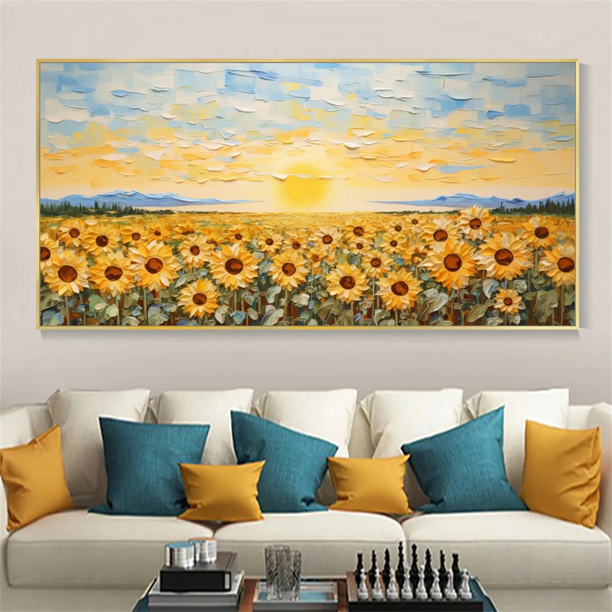 Colorful Tree And Flower Painting #TF061
