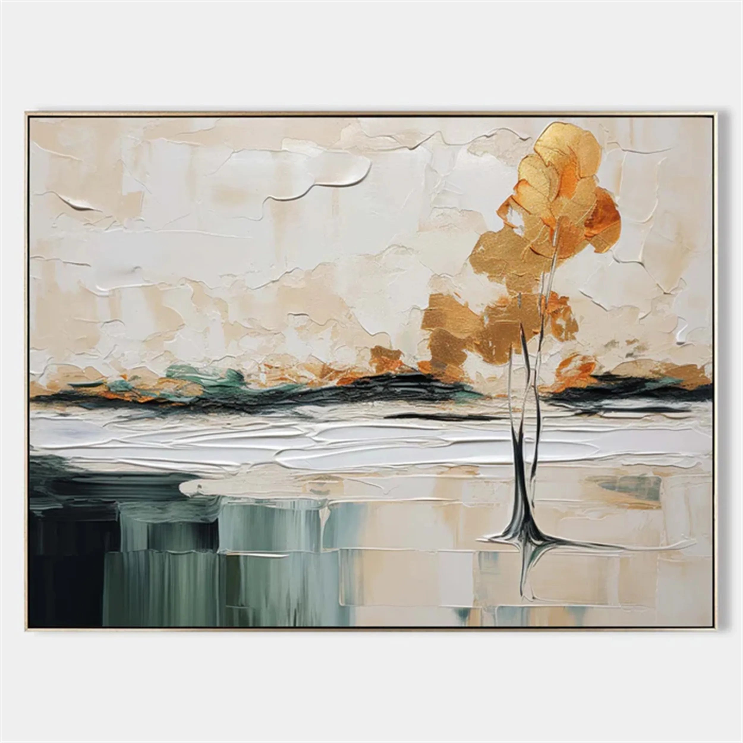 Colorful Tree And Flower Painting #TF012