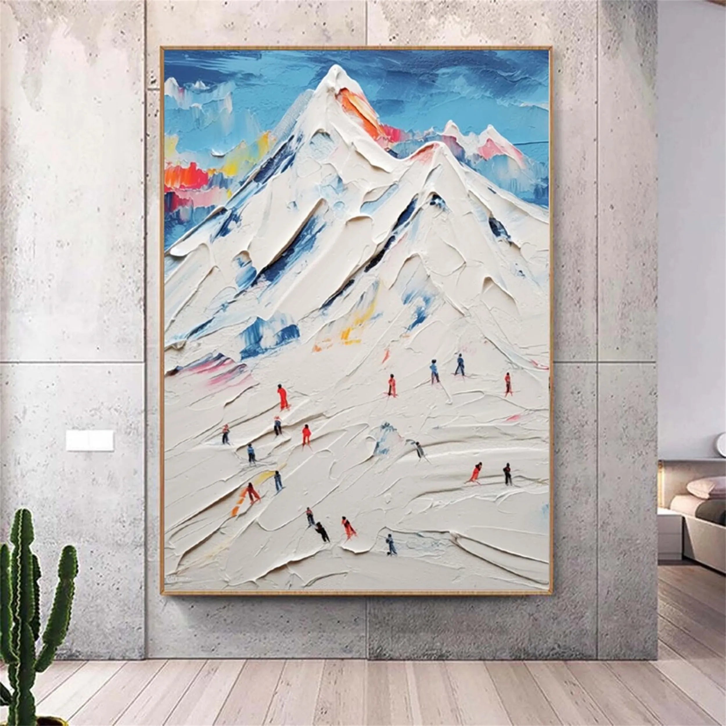 White Textured Minimalist Wall Art #WT164