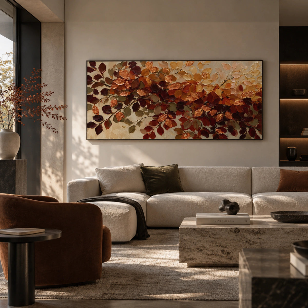Tree And Flower Abstract Wall Art #TF227