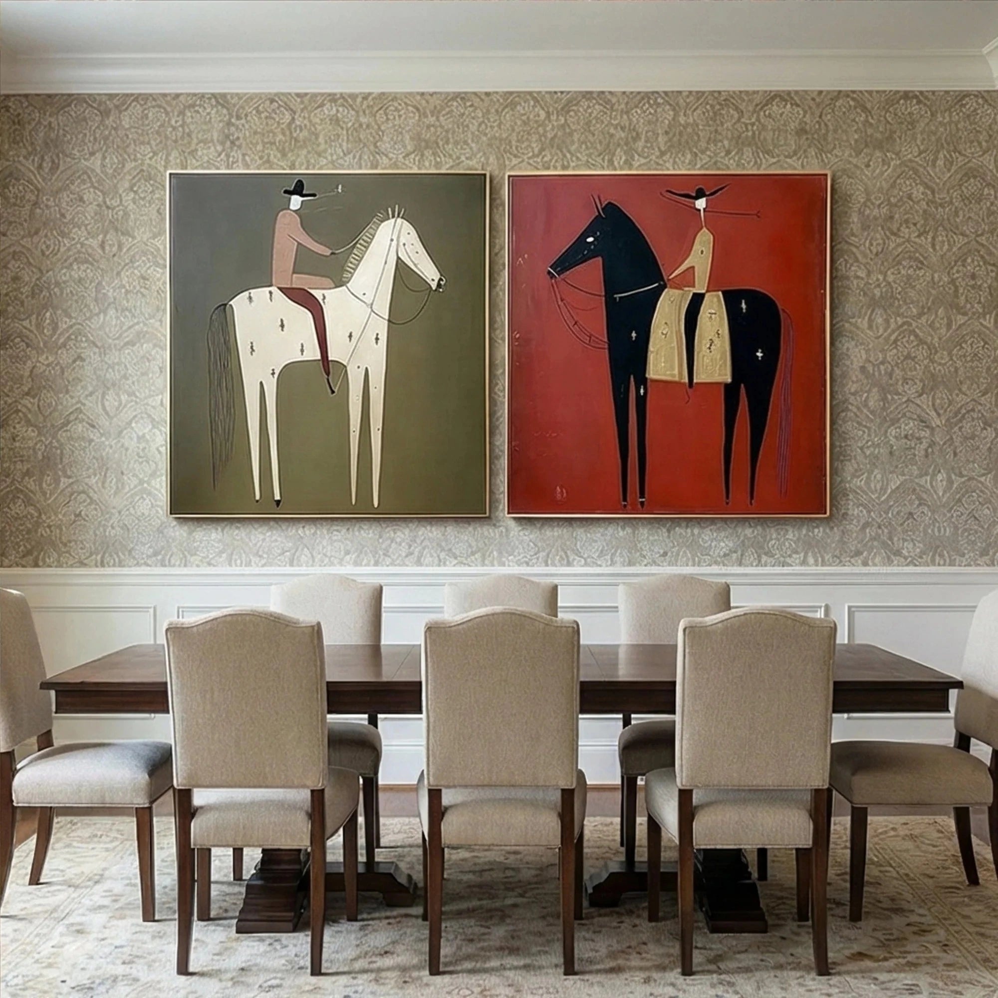 Vintage Americana Art Set of 2 #VA013