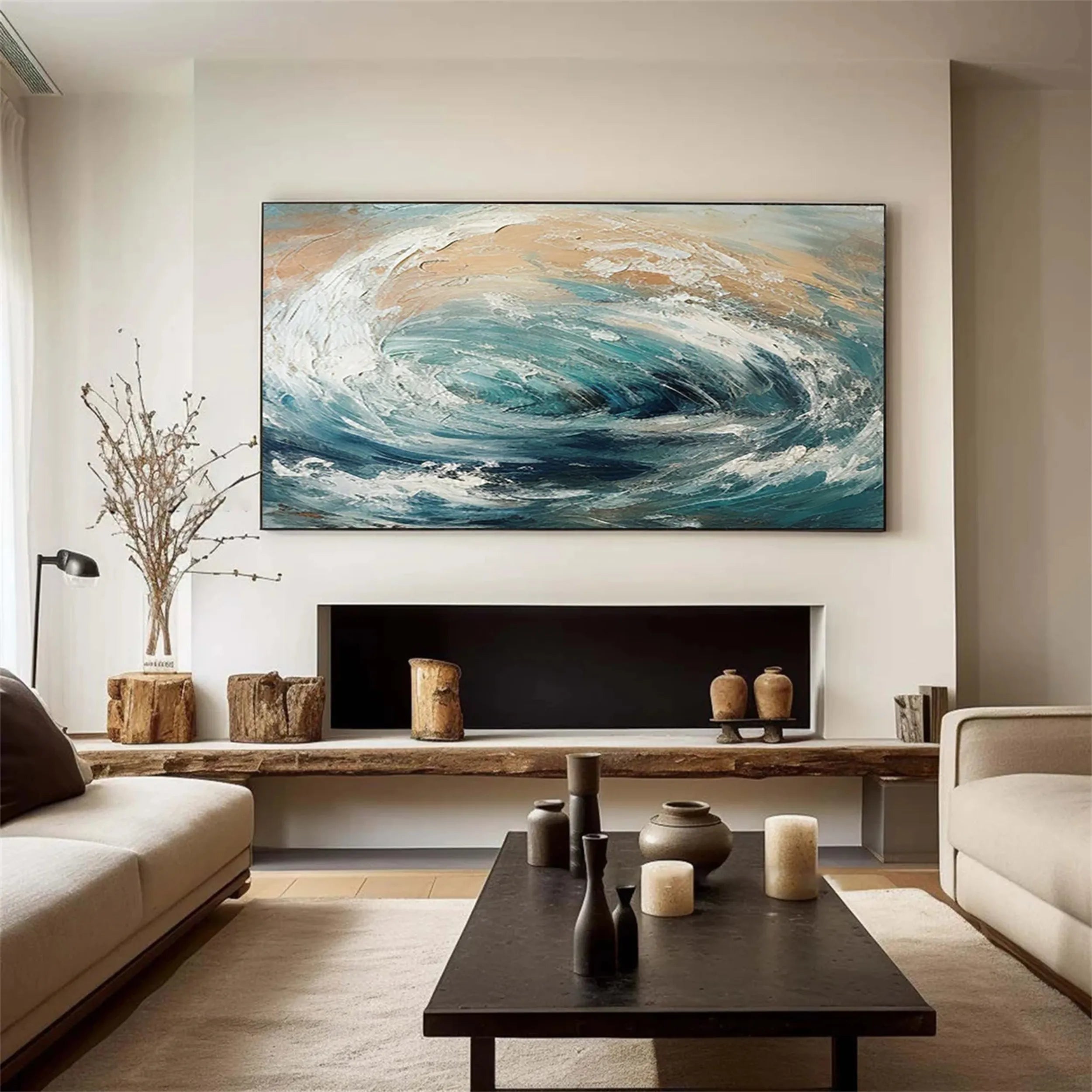 Sky And Ocean Painting #SO095