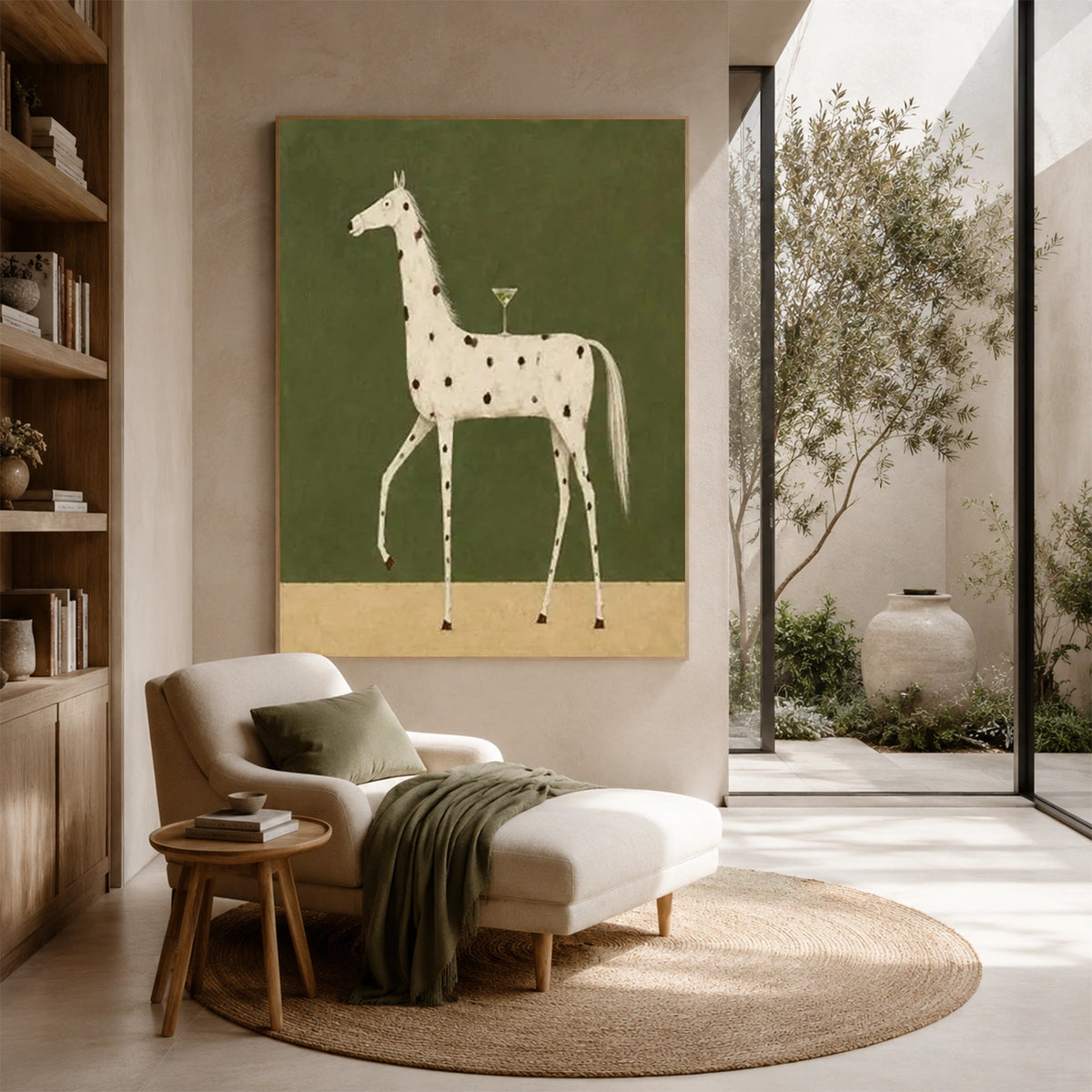 Abstract Animal Art Horse Wall Art #AT100
