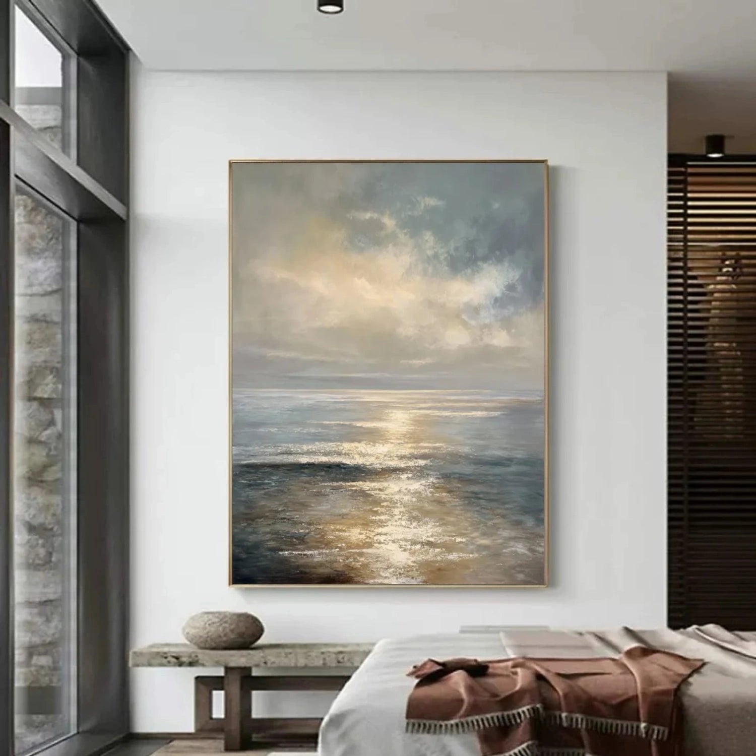Sky And Ocean Abstract Wall Art #SO345