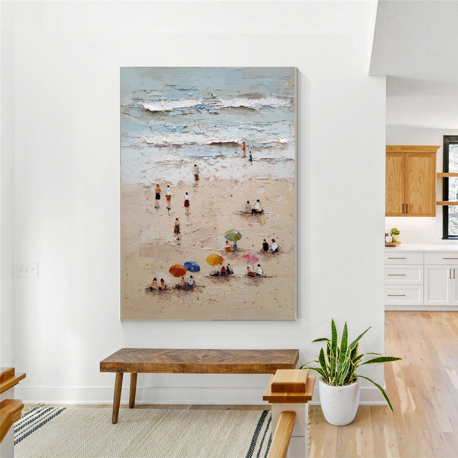 Sky And Ocean Abstract Wall Art #SO409