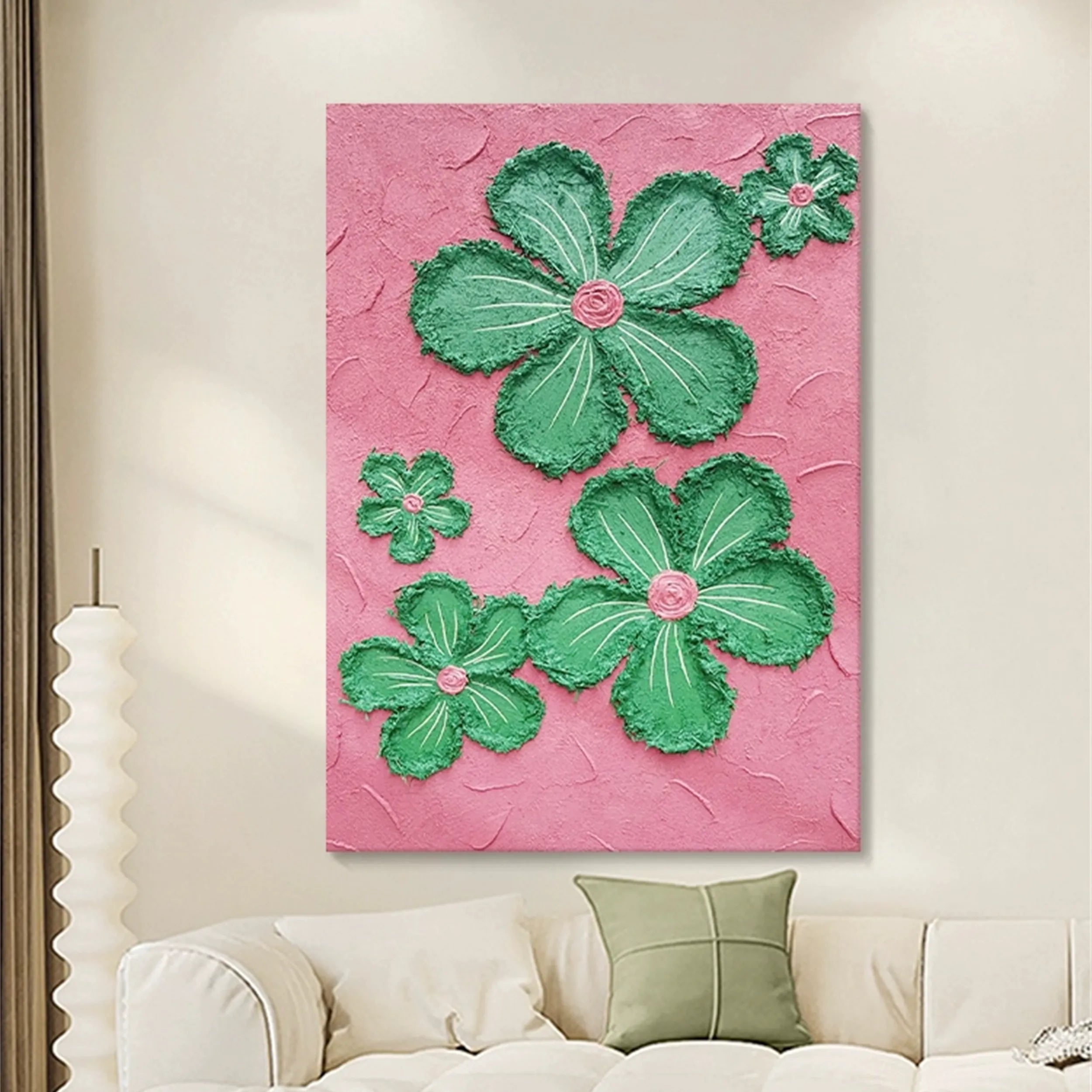 Colorful Tree And Flower Painting #TF031
