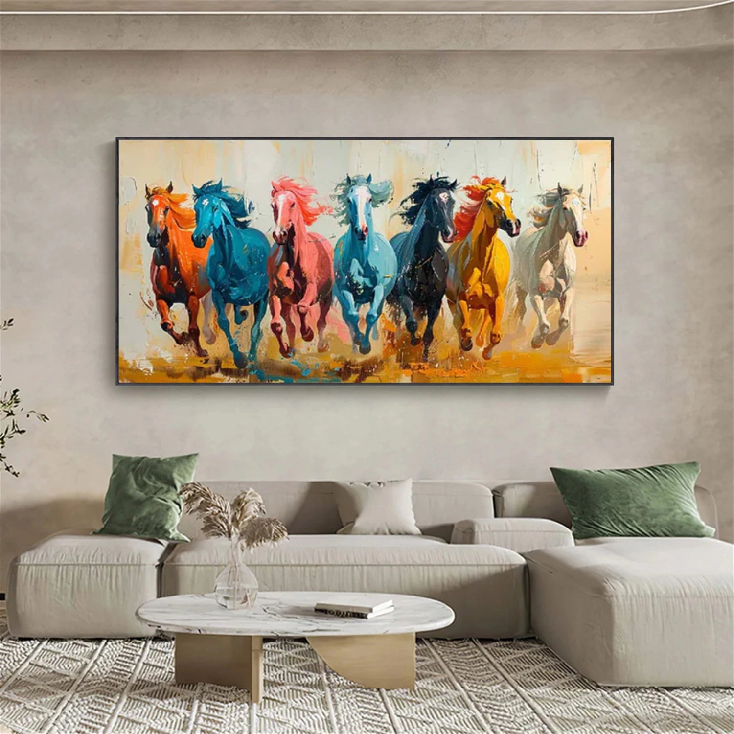 Abstract Animal Art Horse Wall Art #AT077