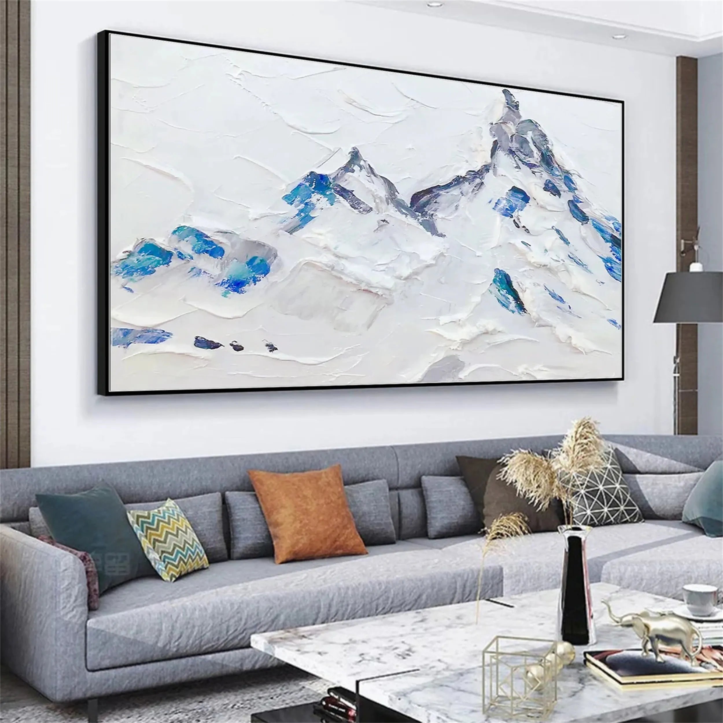 White Textured Minimalist Wall Art #WT114