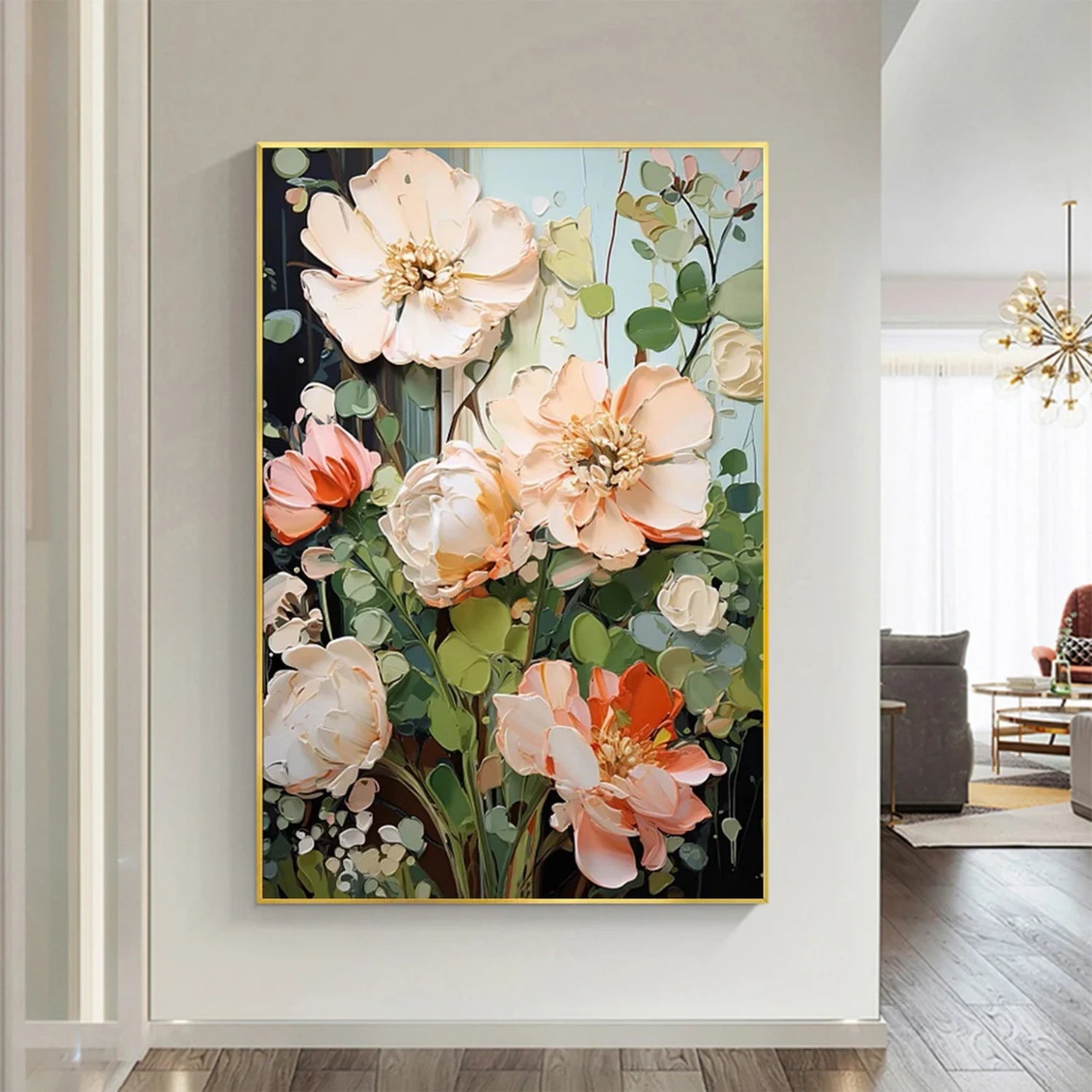 Colorful Tree And Flower Painting #TF095