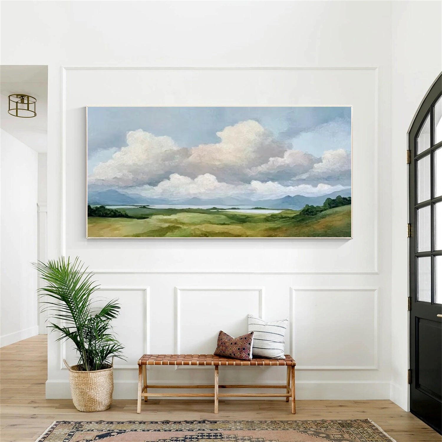 Sky And Ocean Abstract Wall Art #SO356