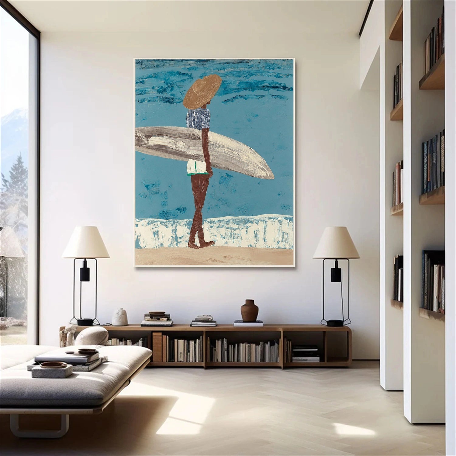 Abstract Portrait Wall Art #WP035