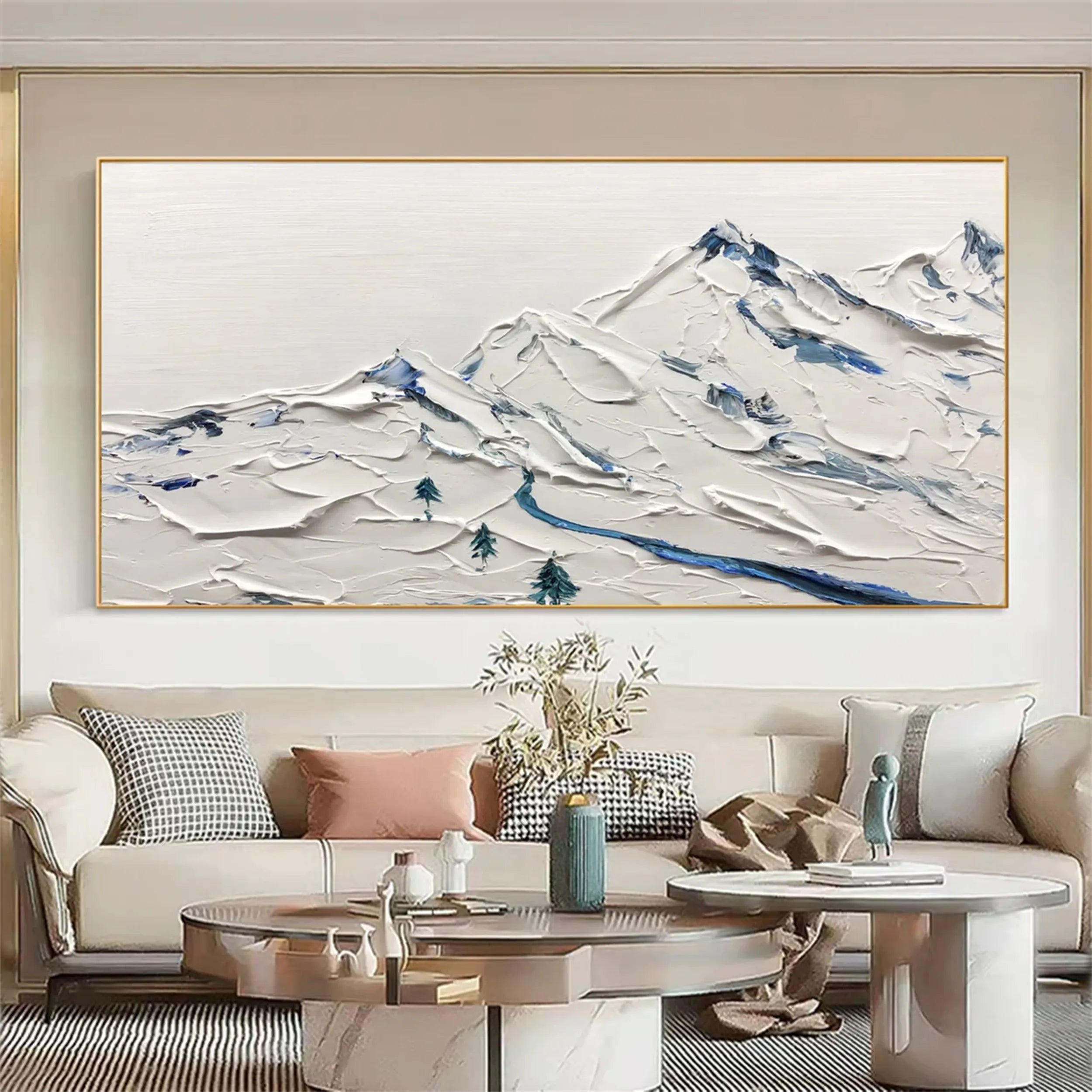 White Textured Minimalist Wall Art #WT141