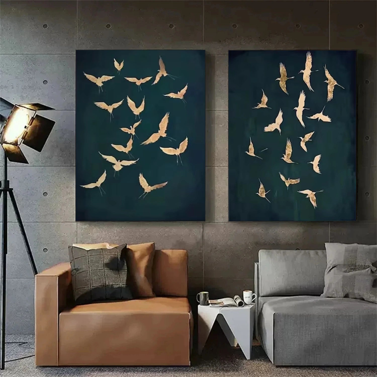 Abstract Animal Art Bird Wall Art Set of 2 #AT075