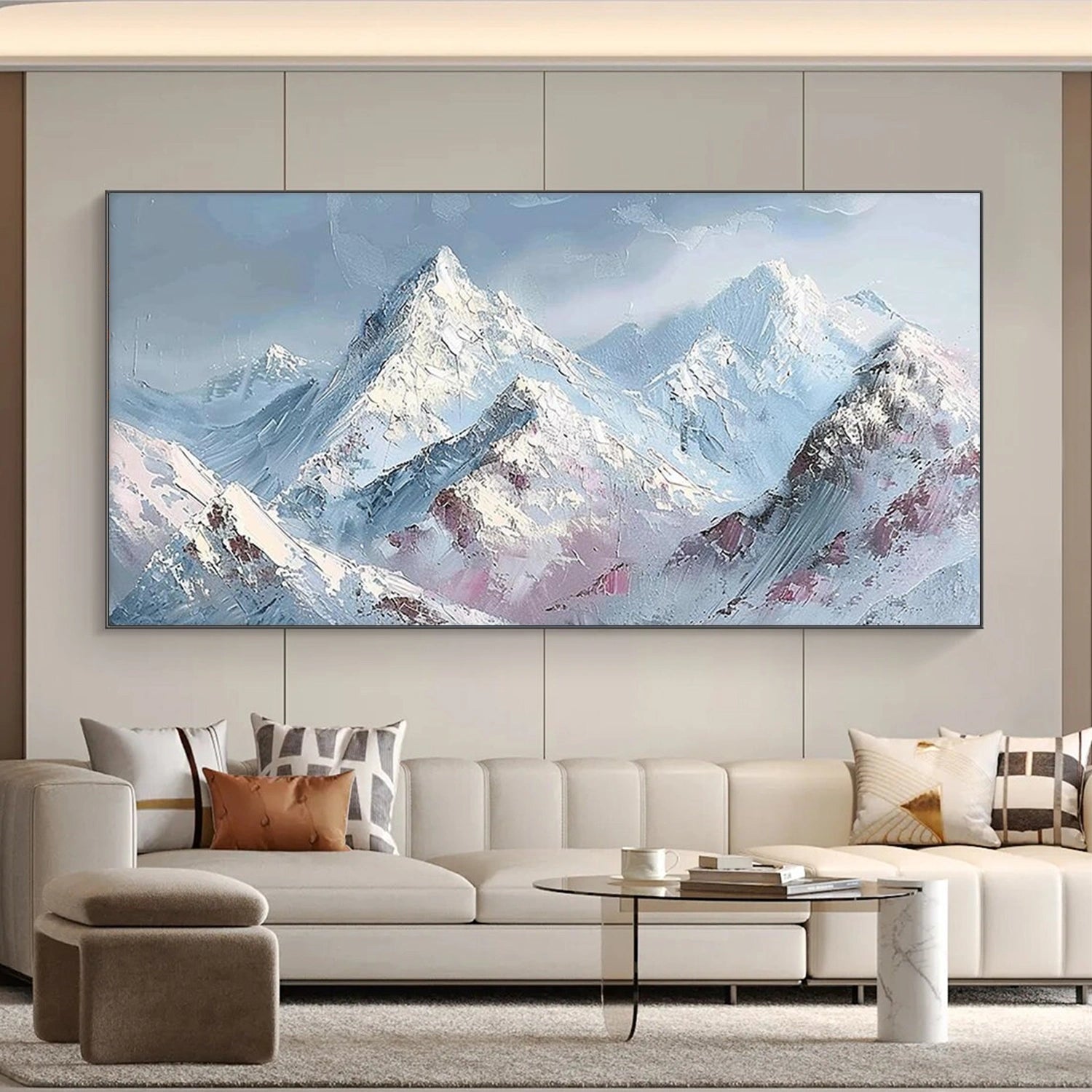 Abstract Mountain Textured Wall Art #WT222