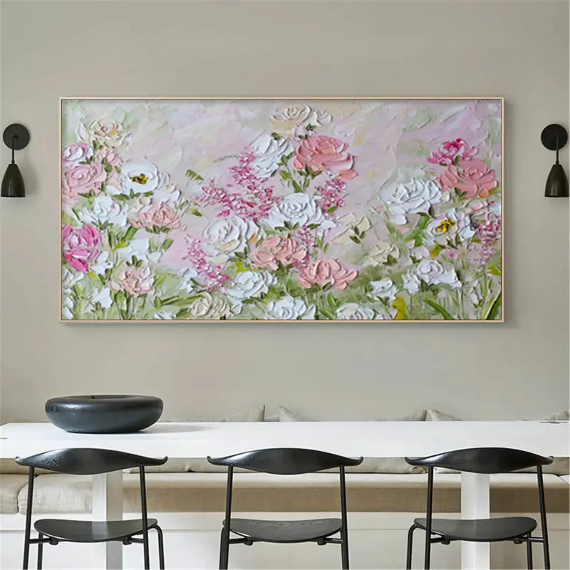 Colorful Tree And Flower Painting #TF036