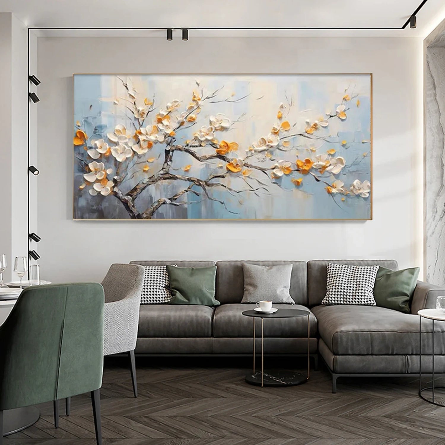Colorful Tree And Flower Painting #TF083