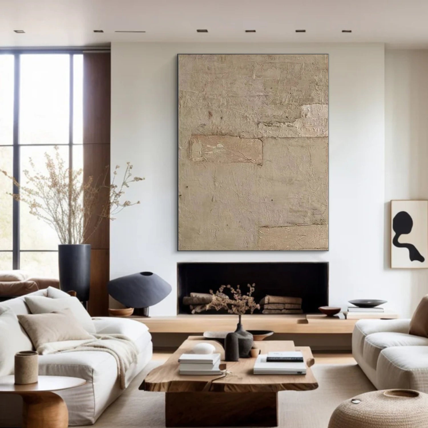 Wabi Sabi Abstract Canvas Art #WA253