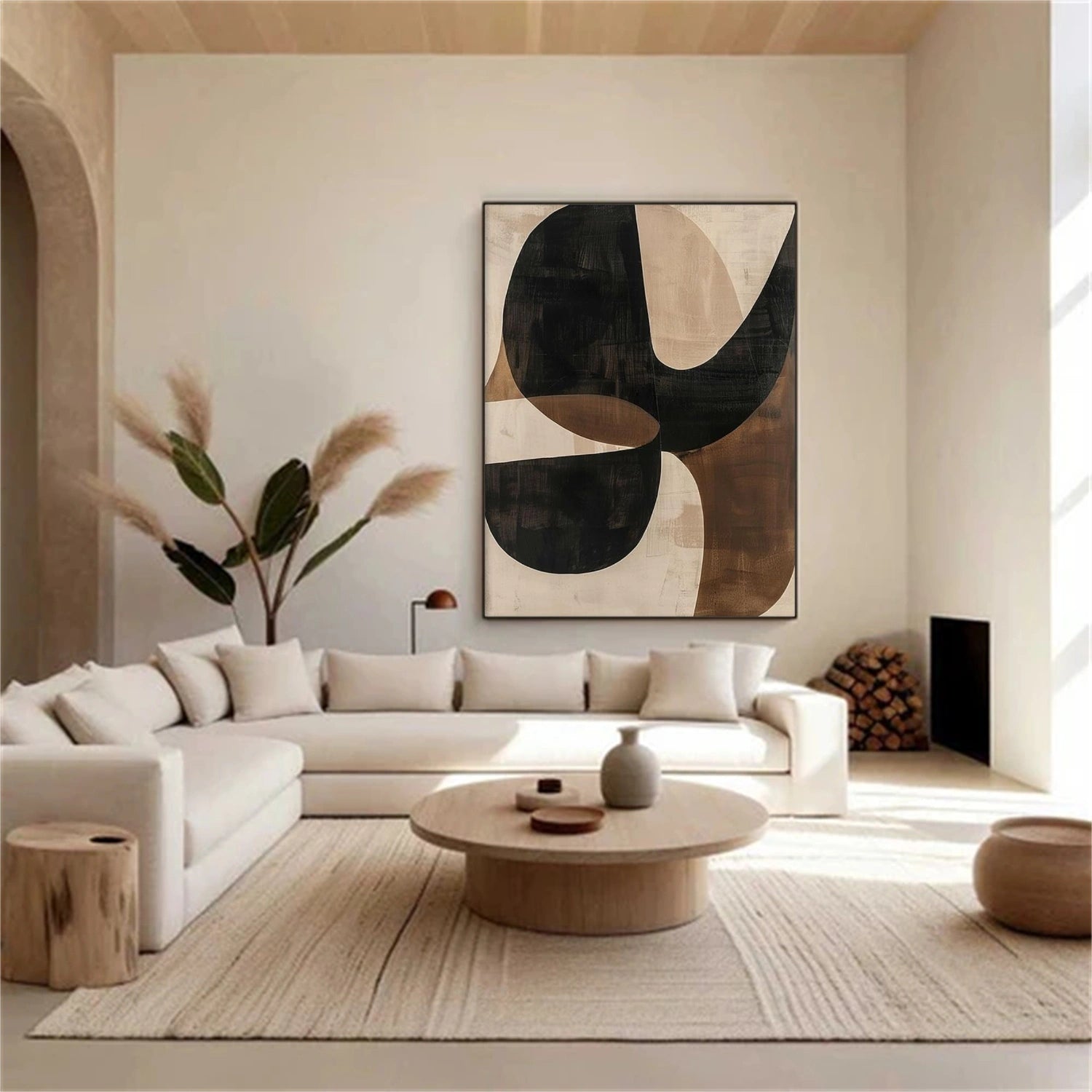 Wabi Sabi Abstract Canvas Art #WA259