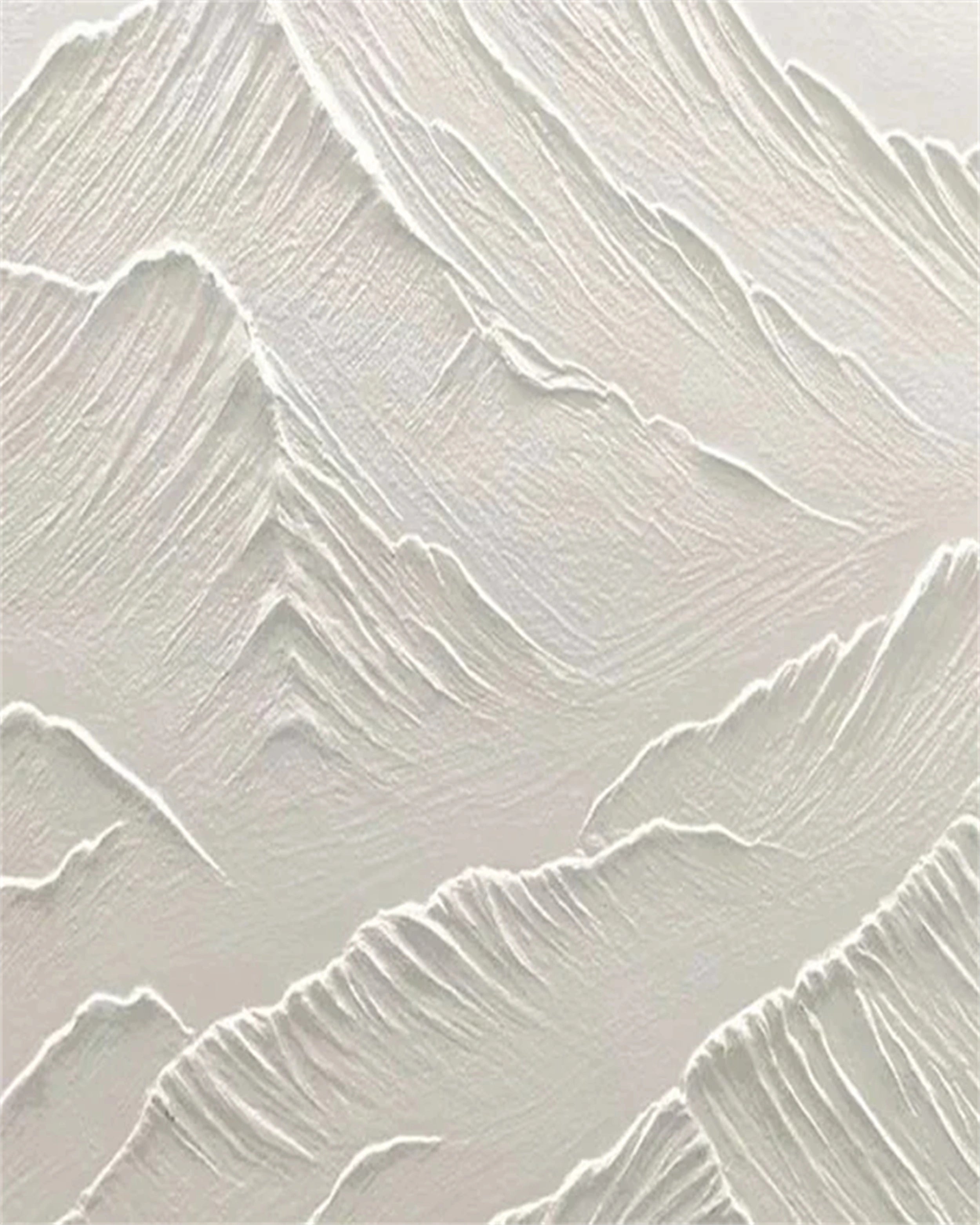 White Textured Minimalist Wall Art #WT048