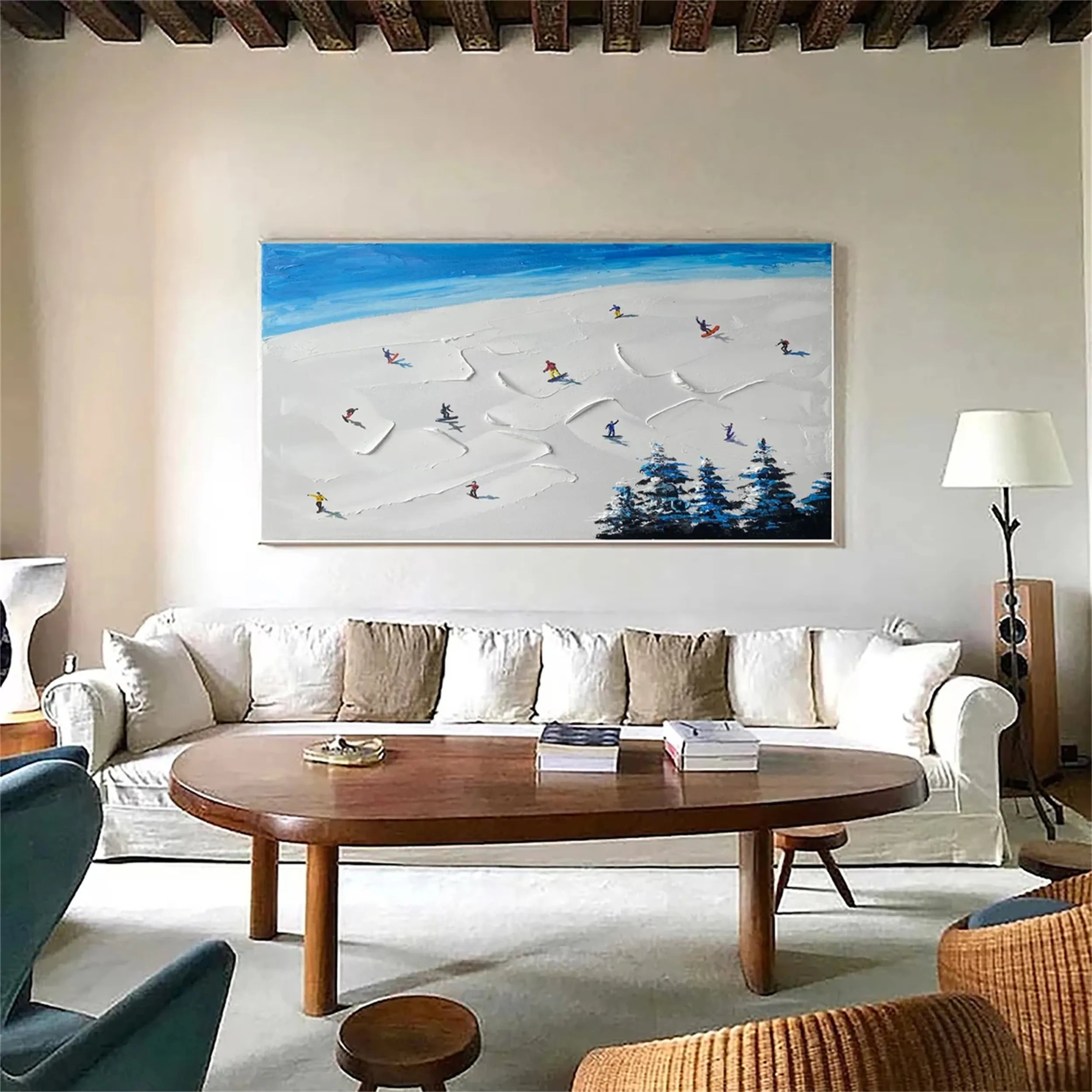 White Textured Minimalist Wall Art #WT155