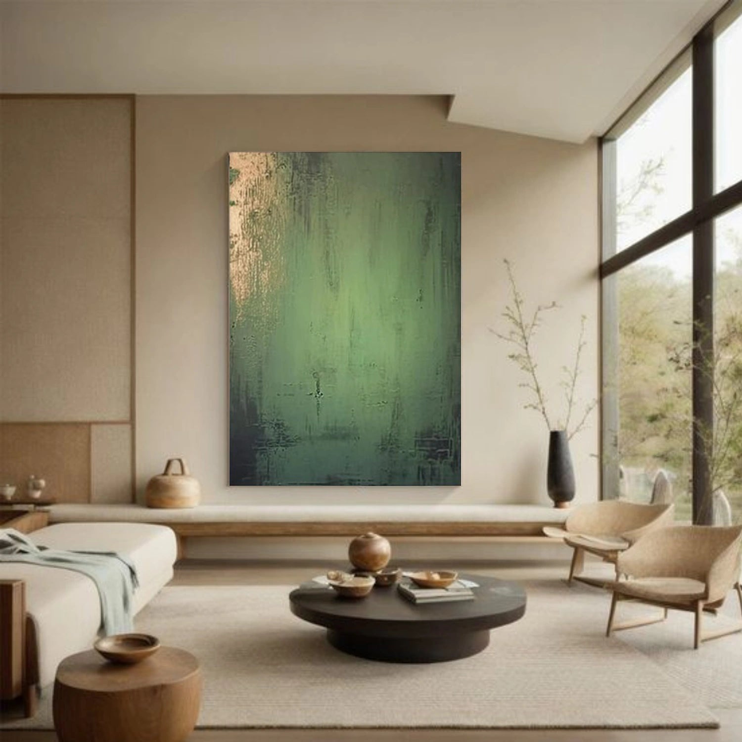 Wabi Sabi Abstract Canvas Art #WA261