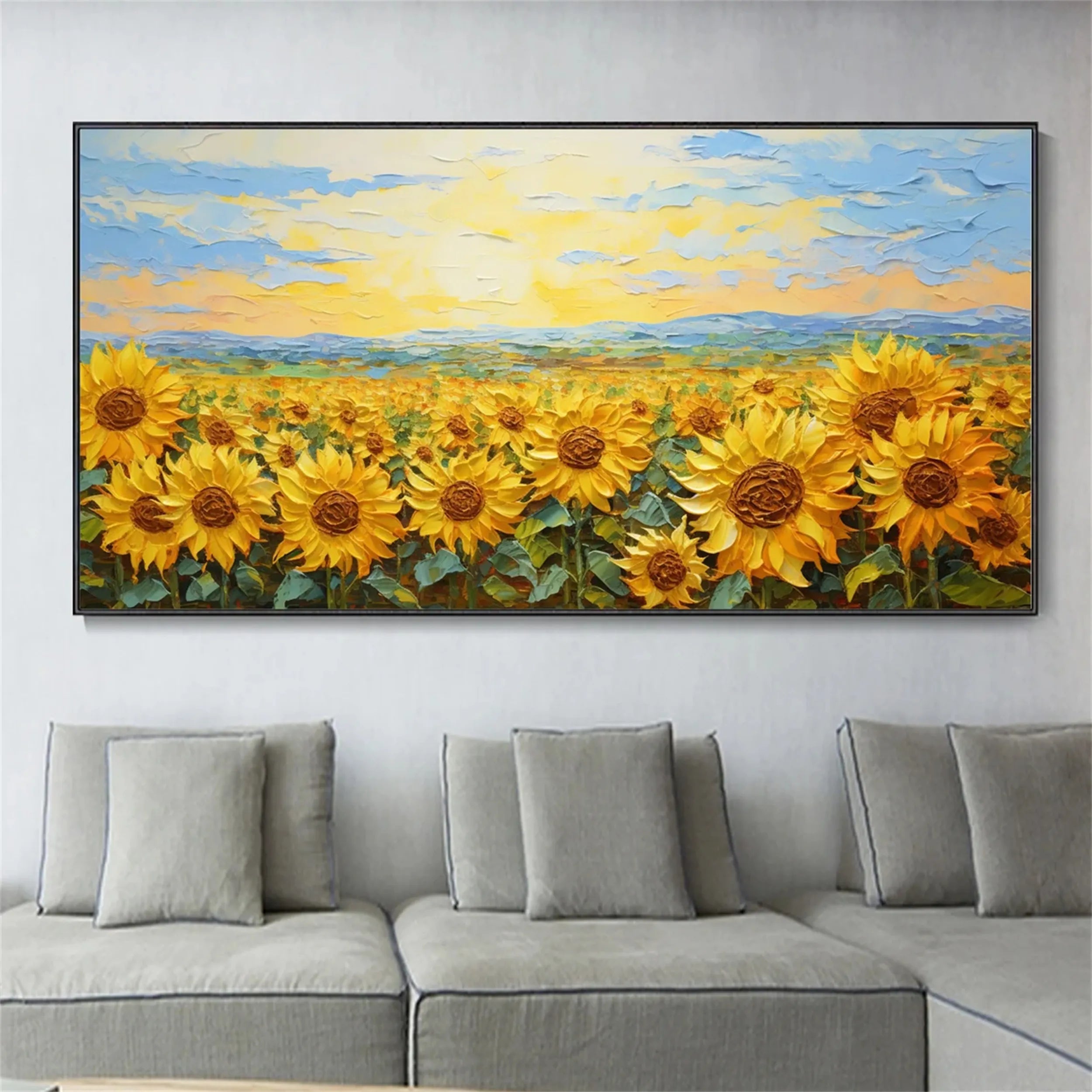Colorful Tree And Flower Painting #TF058