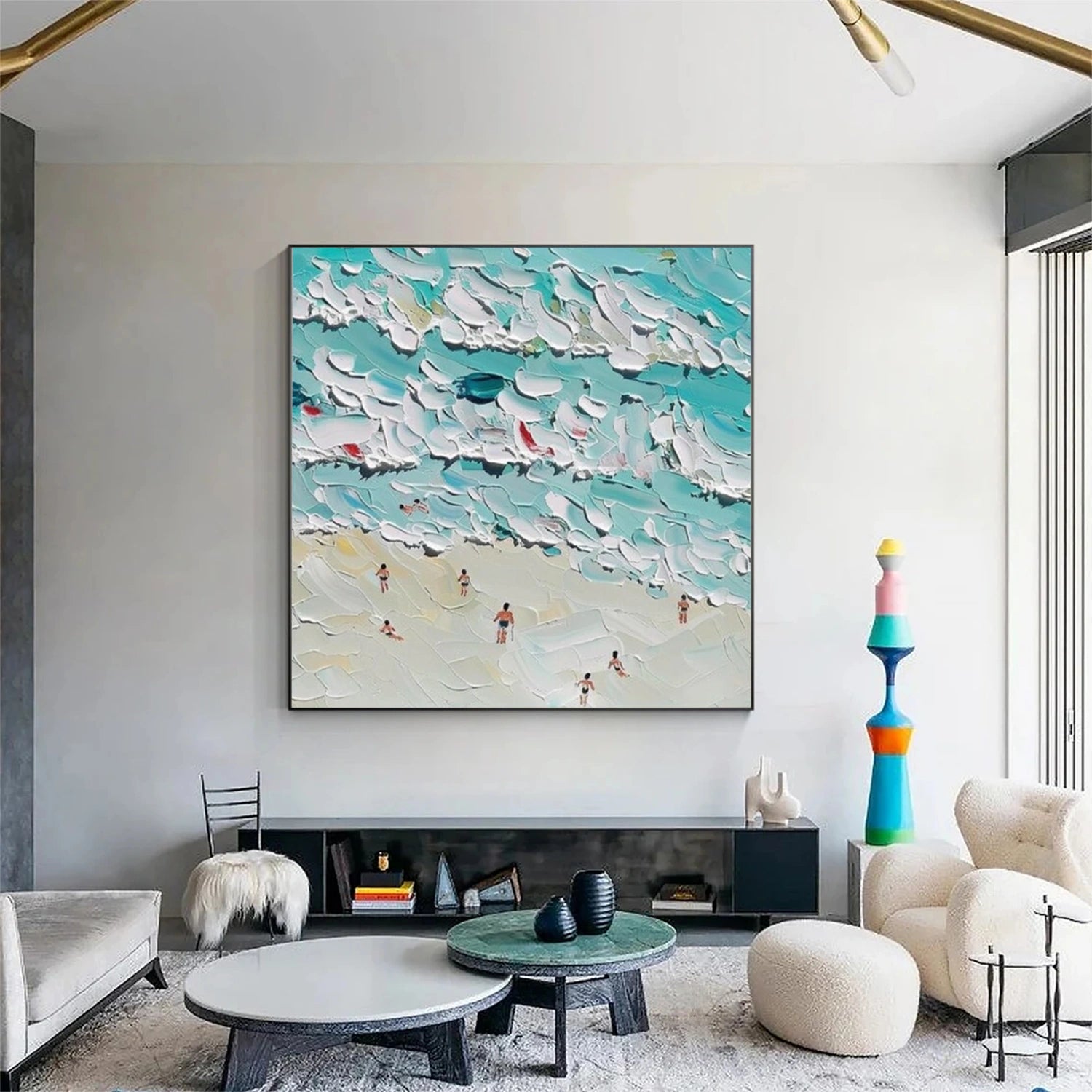 Swimming Sport Textured Wall Art #BA059