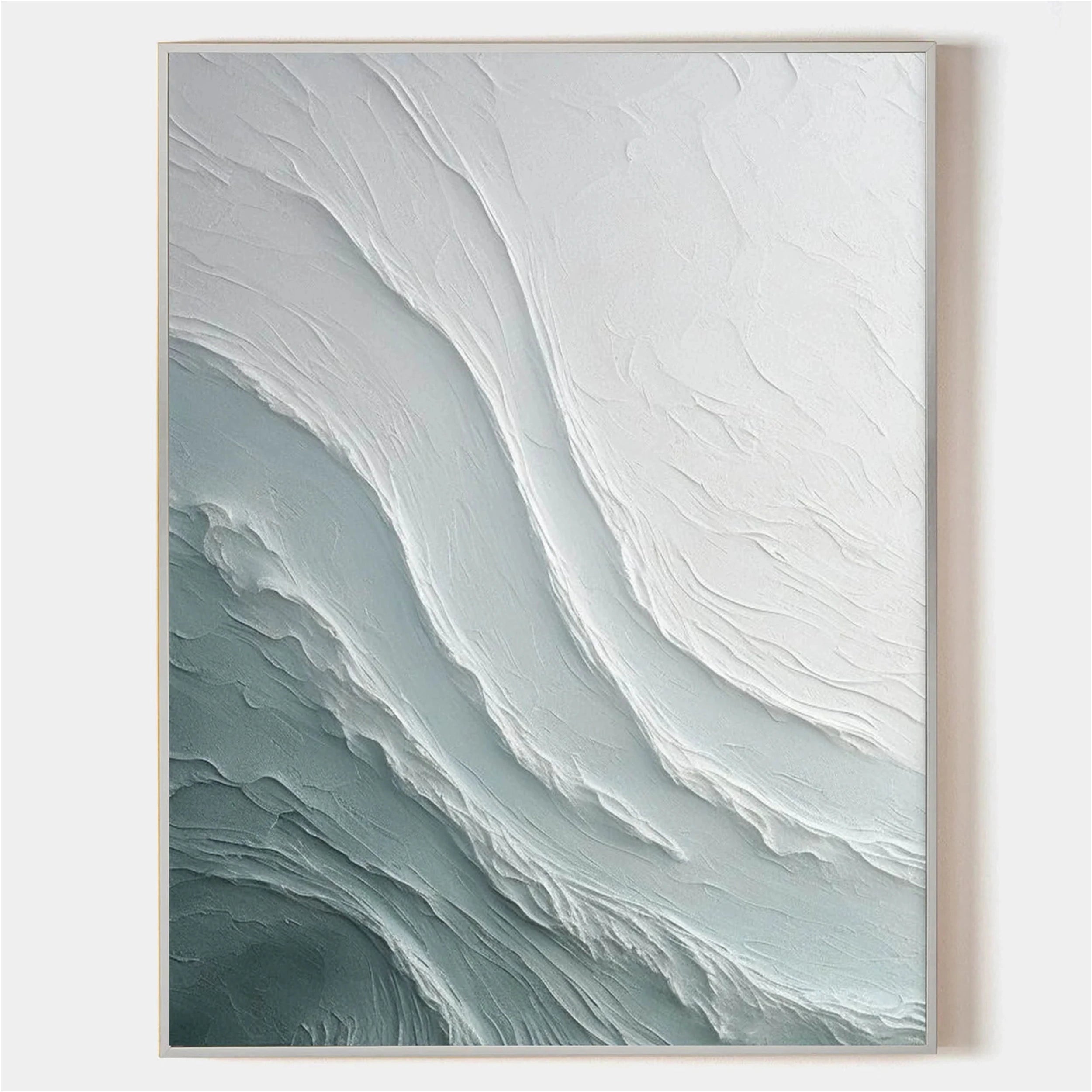 Blue Textured Minimalist Wall Art #BL023