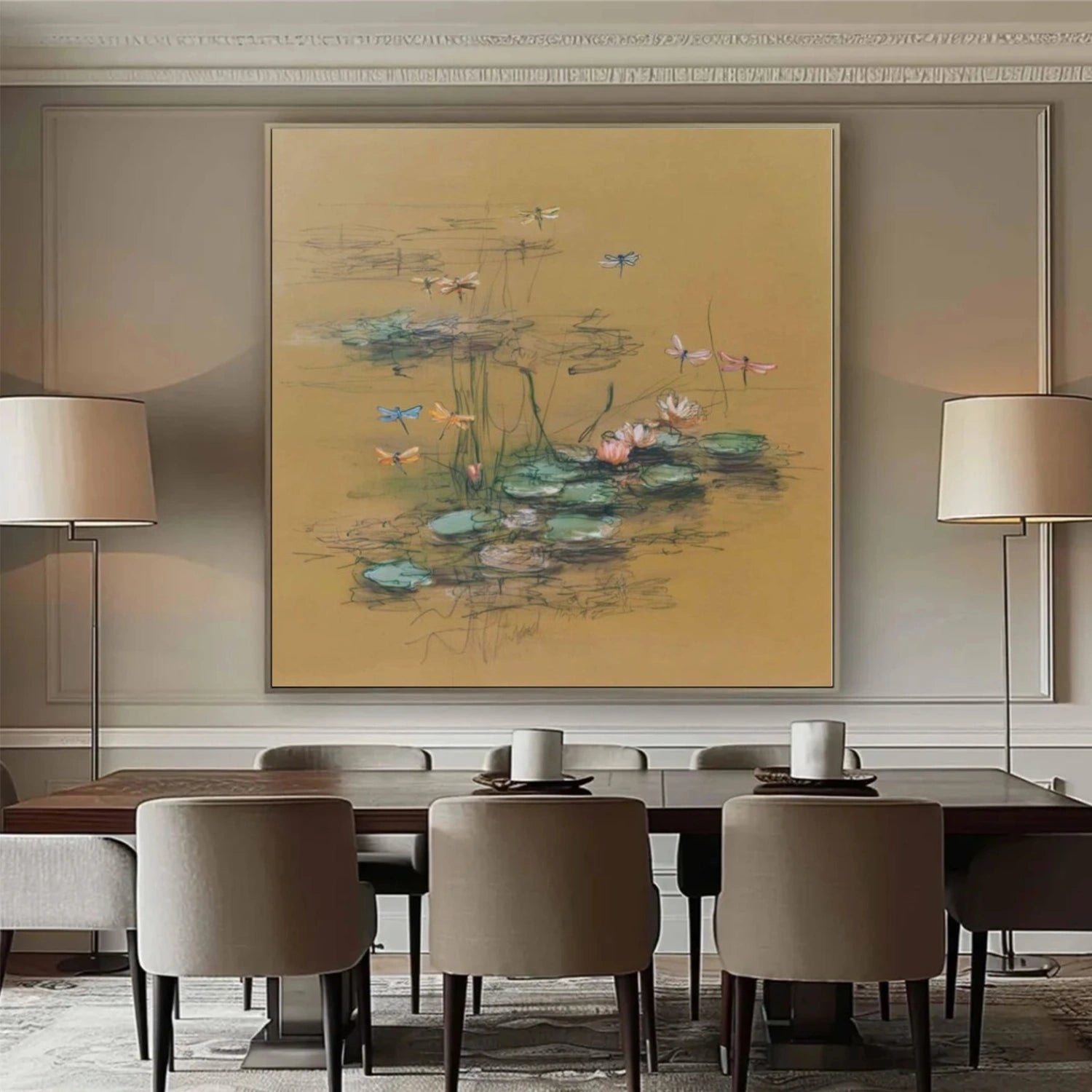 Tree And Flower Abstract Wall Art #TF149