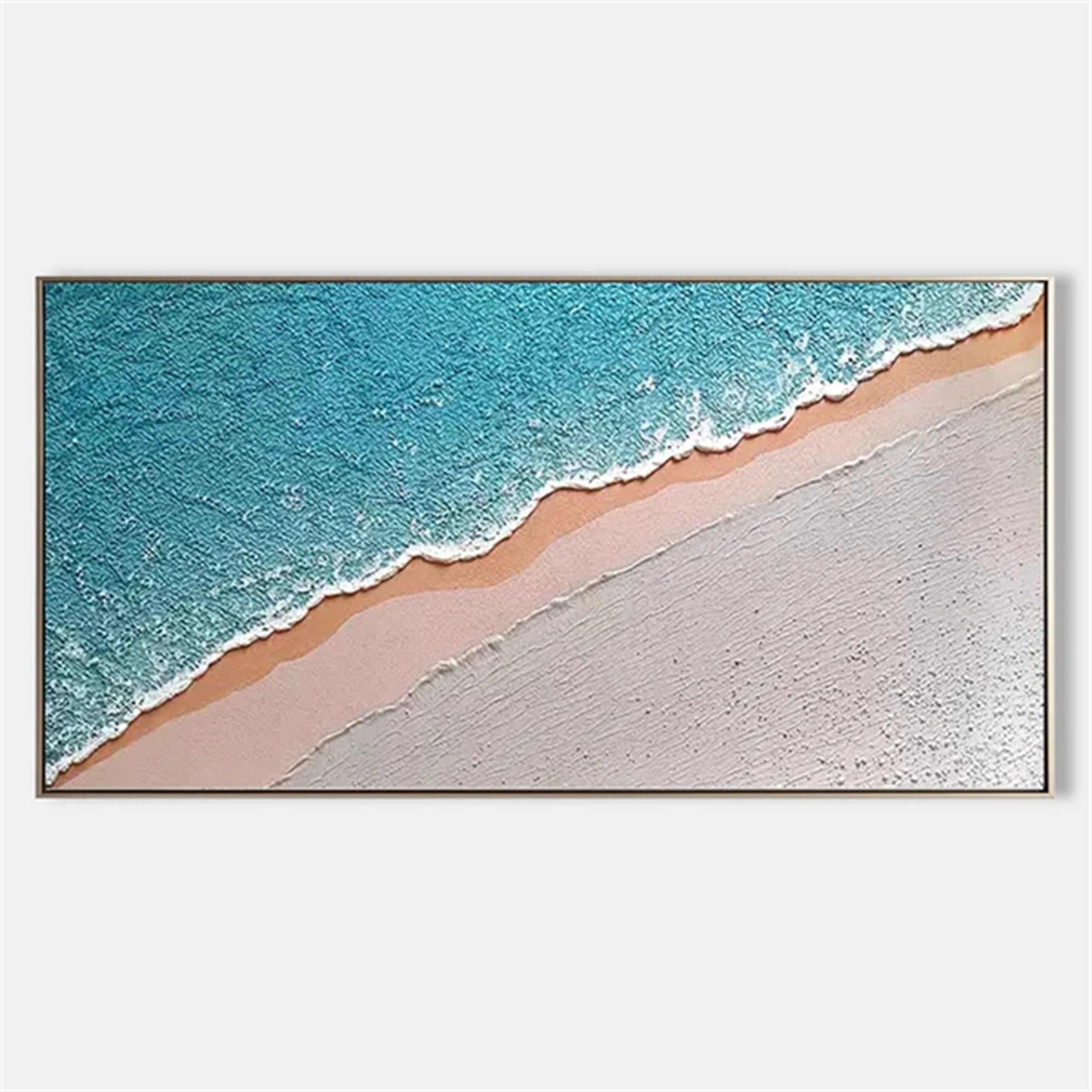 Blue Textured Minimalist Wall Art #BL017