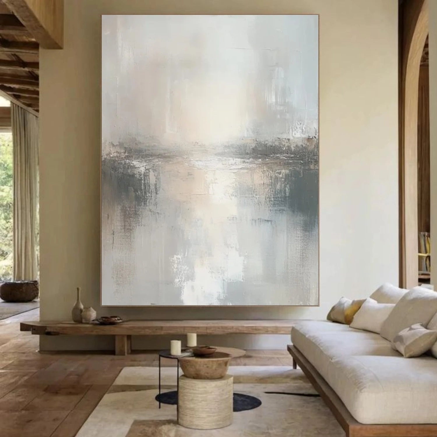 Wabi Sabi Abstract Canvas Art #WA216