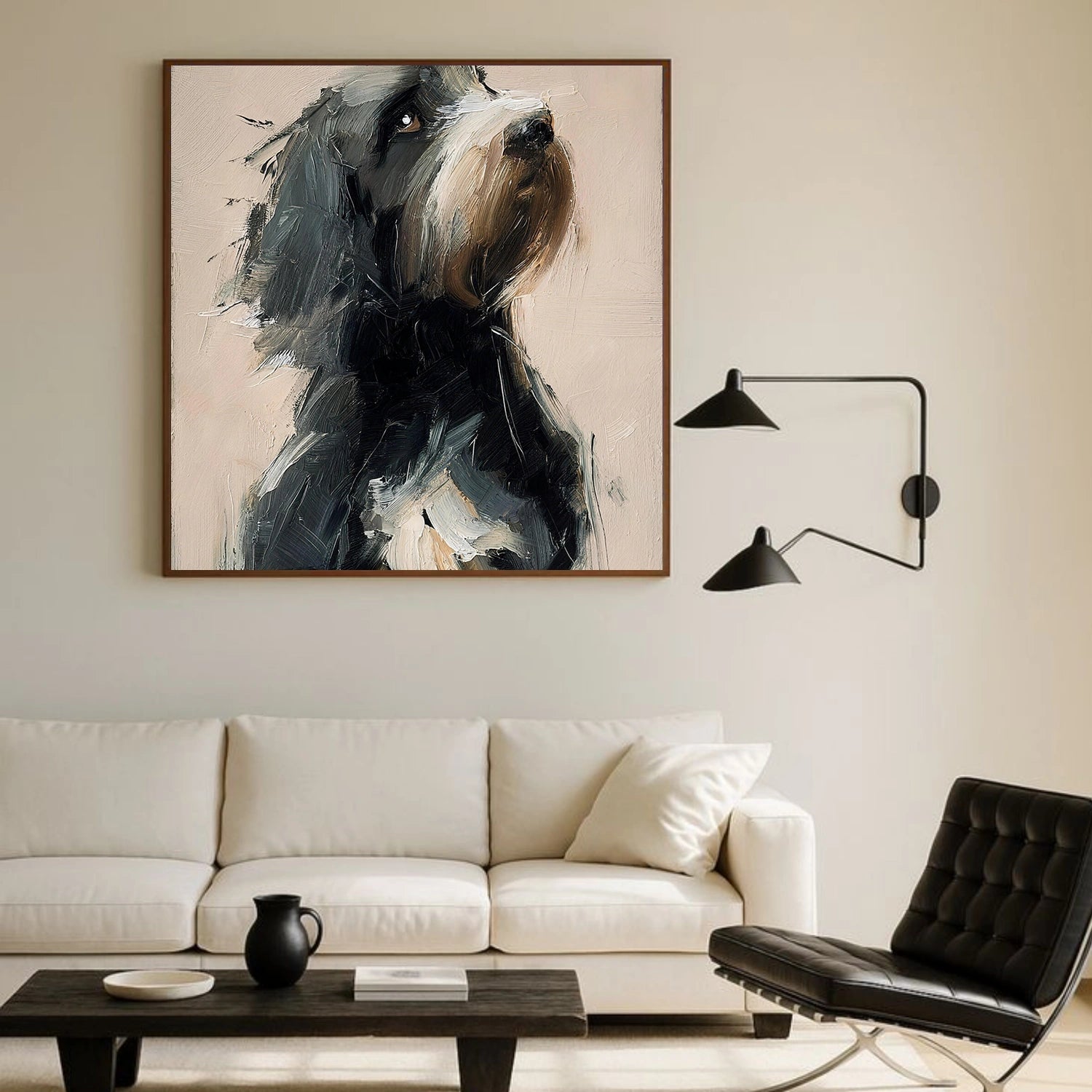 Abstract Animal Art Dog Wall Art #AT082