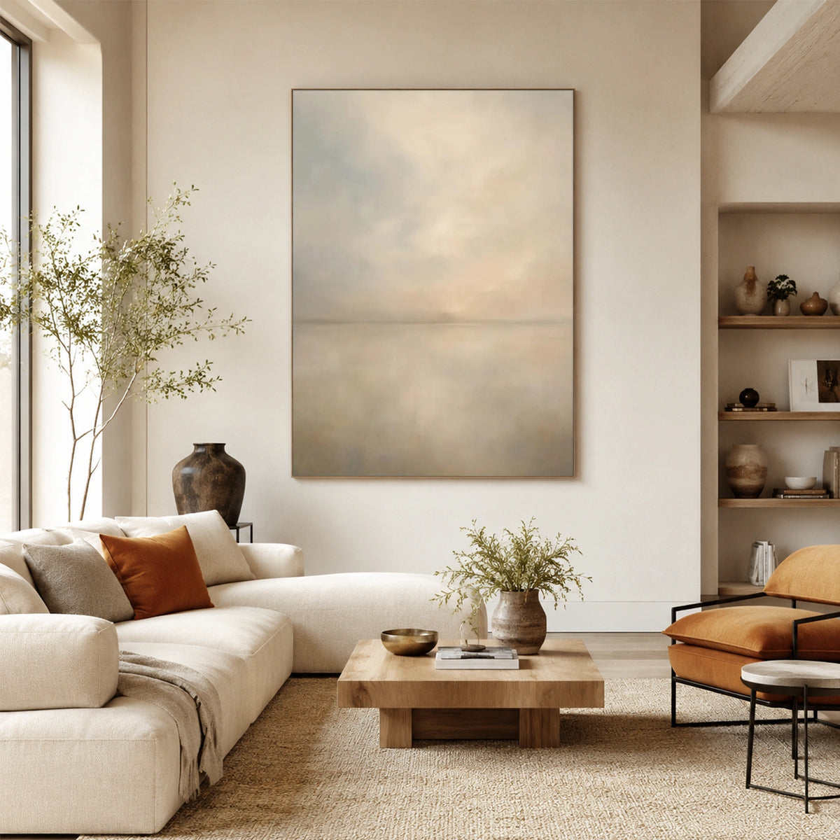 Sky And Ocean Abstract Wall Art #SO459