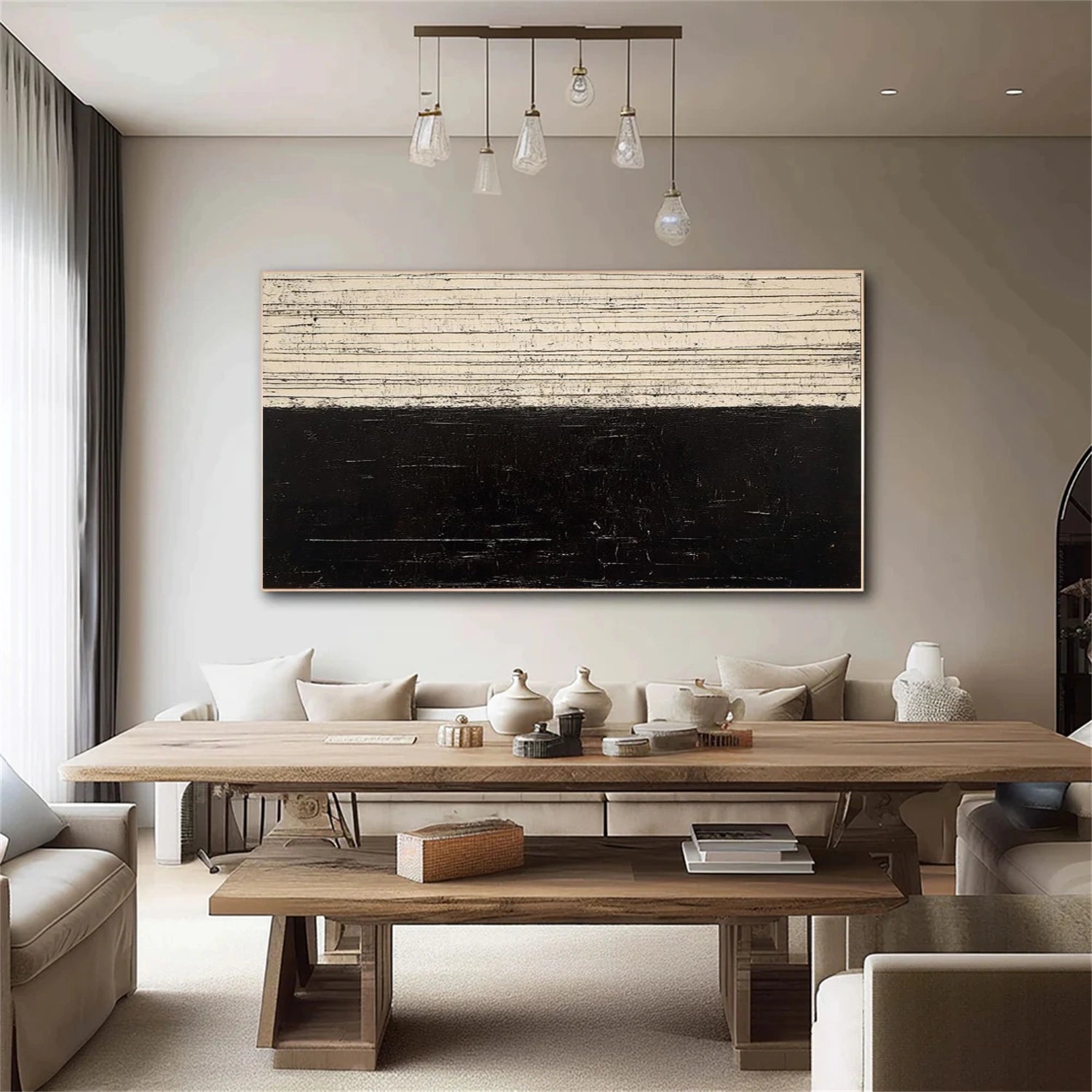 Wabi Sabi Abstract Canvas Art #WA221